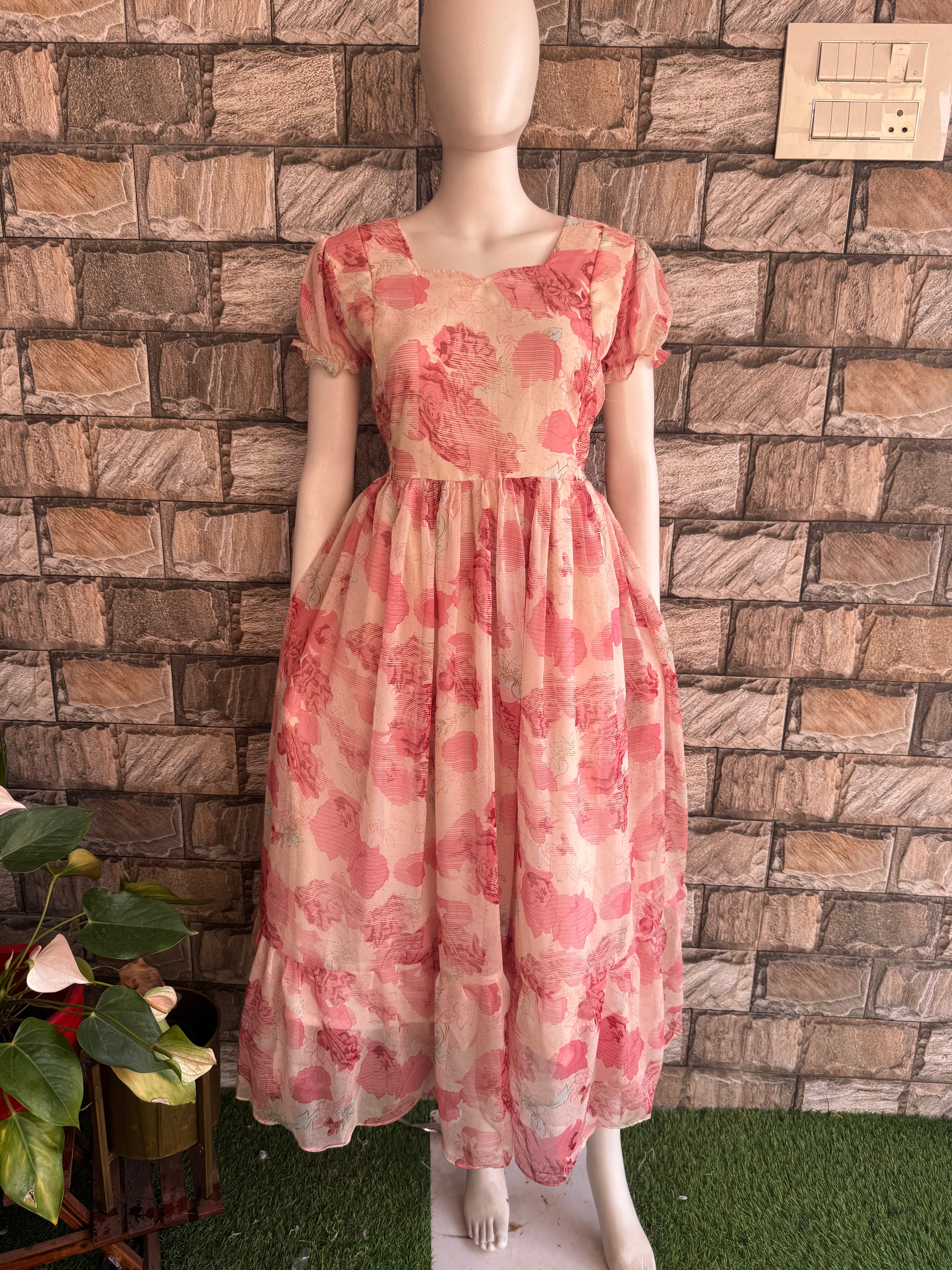 Peach love Maternity maxi