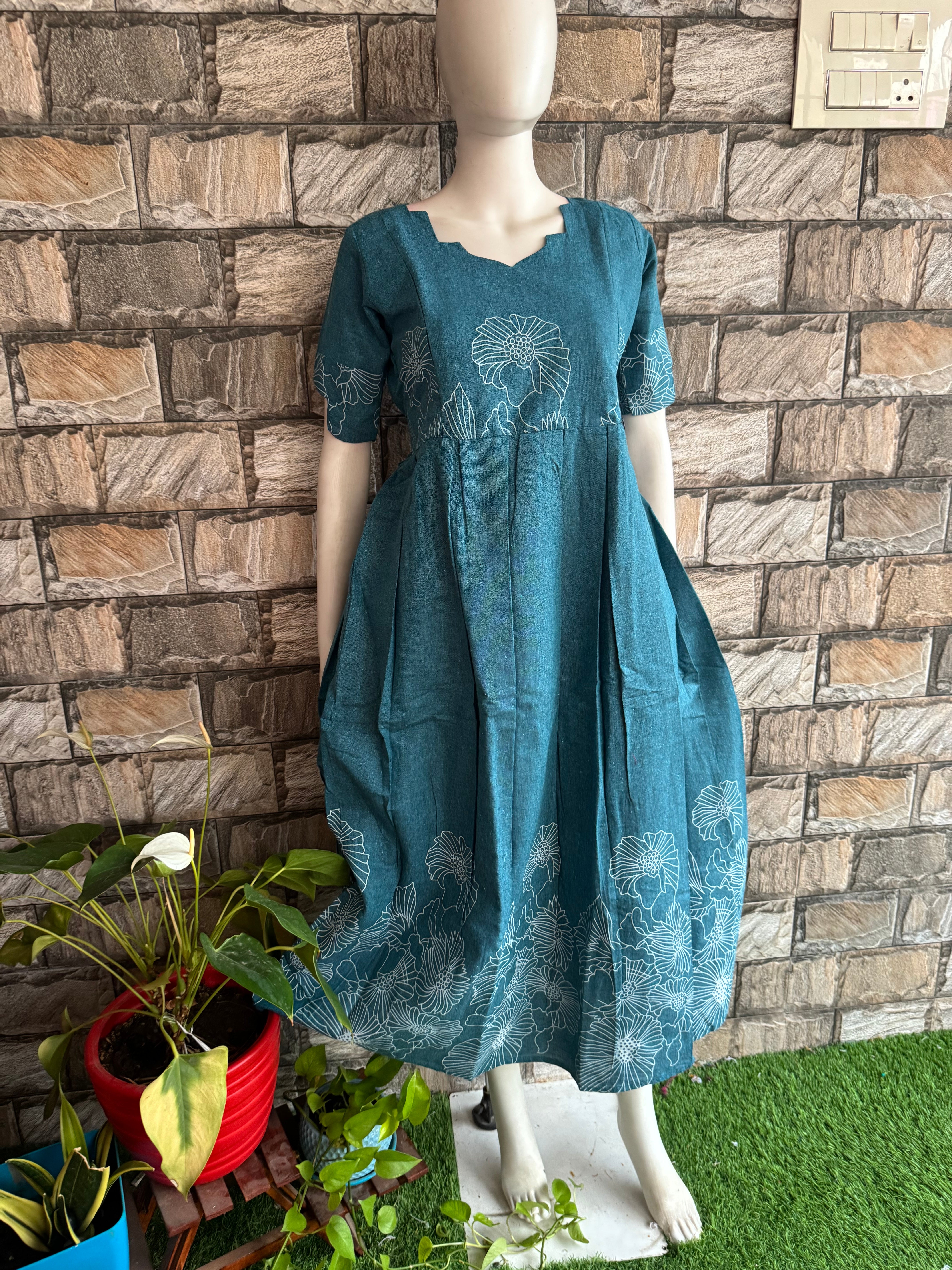 Daman Cotton Maternity maxi