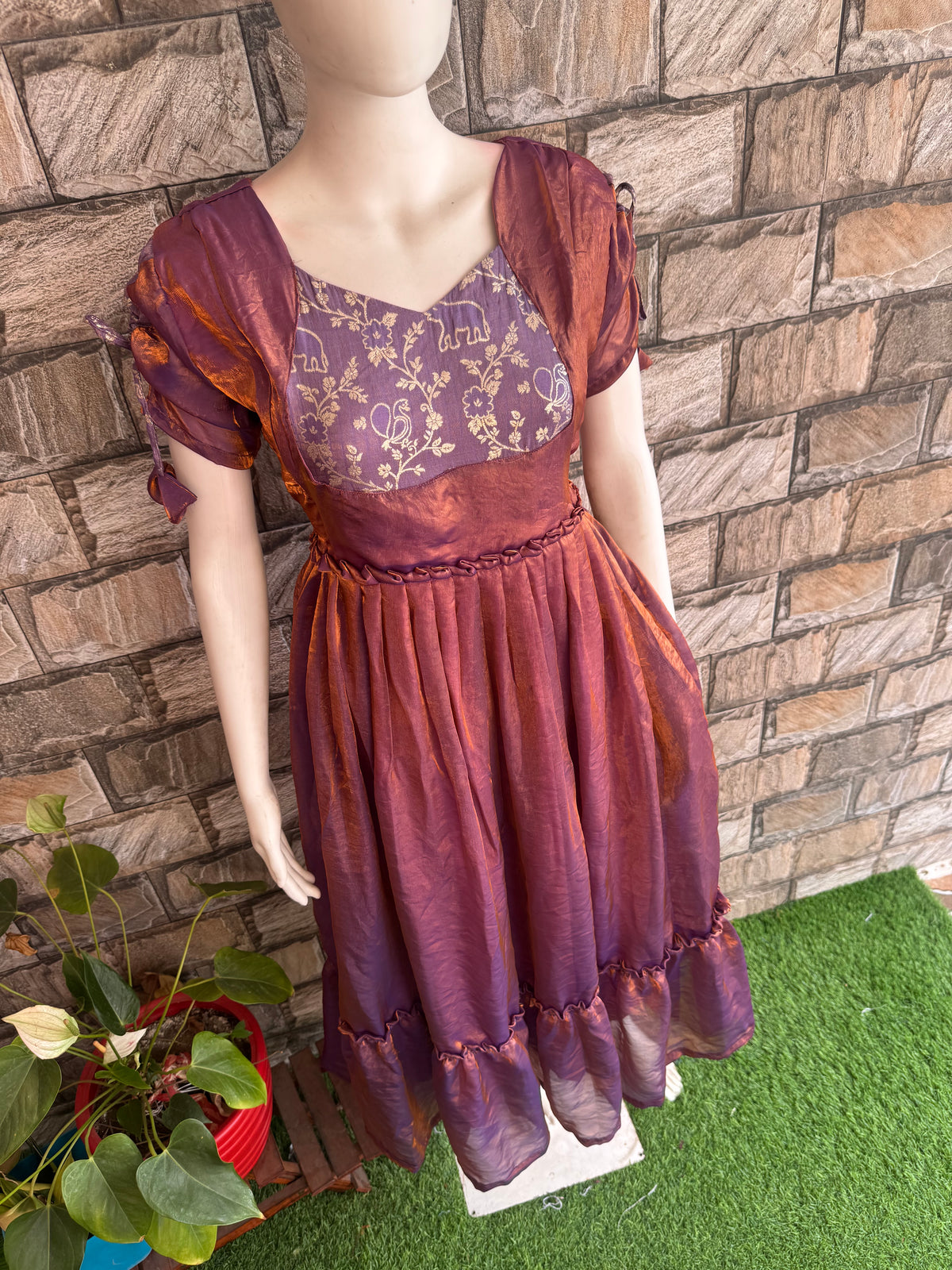Jimmicho shining Georgette Maternity Feeding maxi