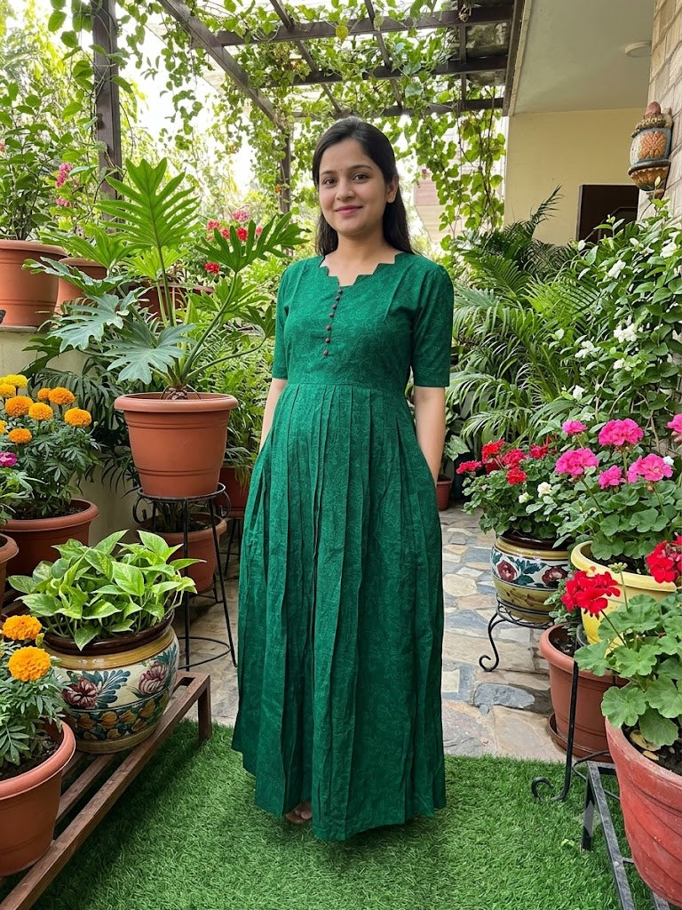 Silk cotton jacquard Maternity Feeding maxi ONLY FEEDING