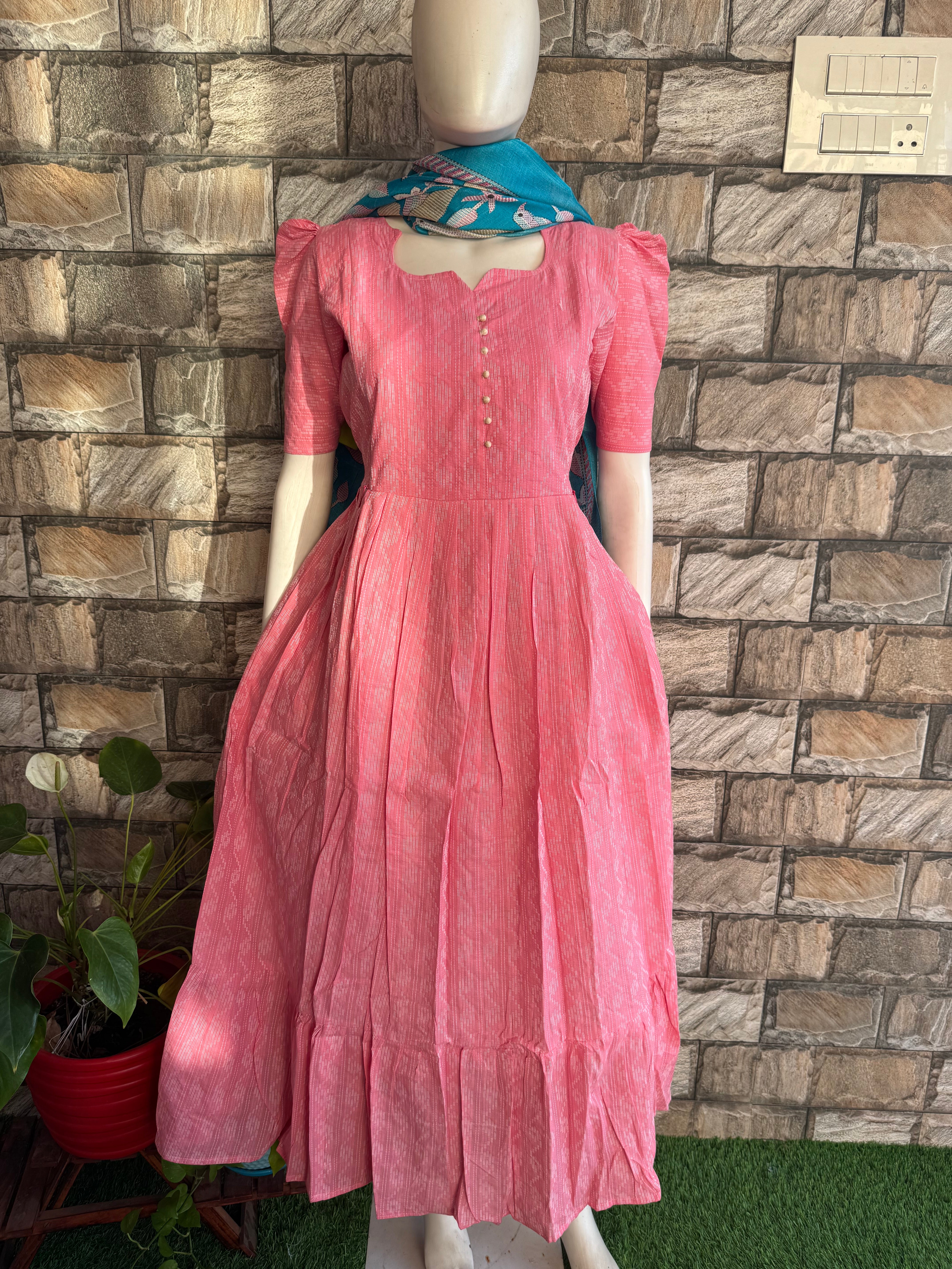 Cotton  candy soft kanta cotton Maternity maxi