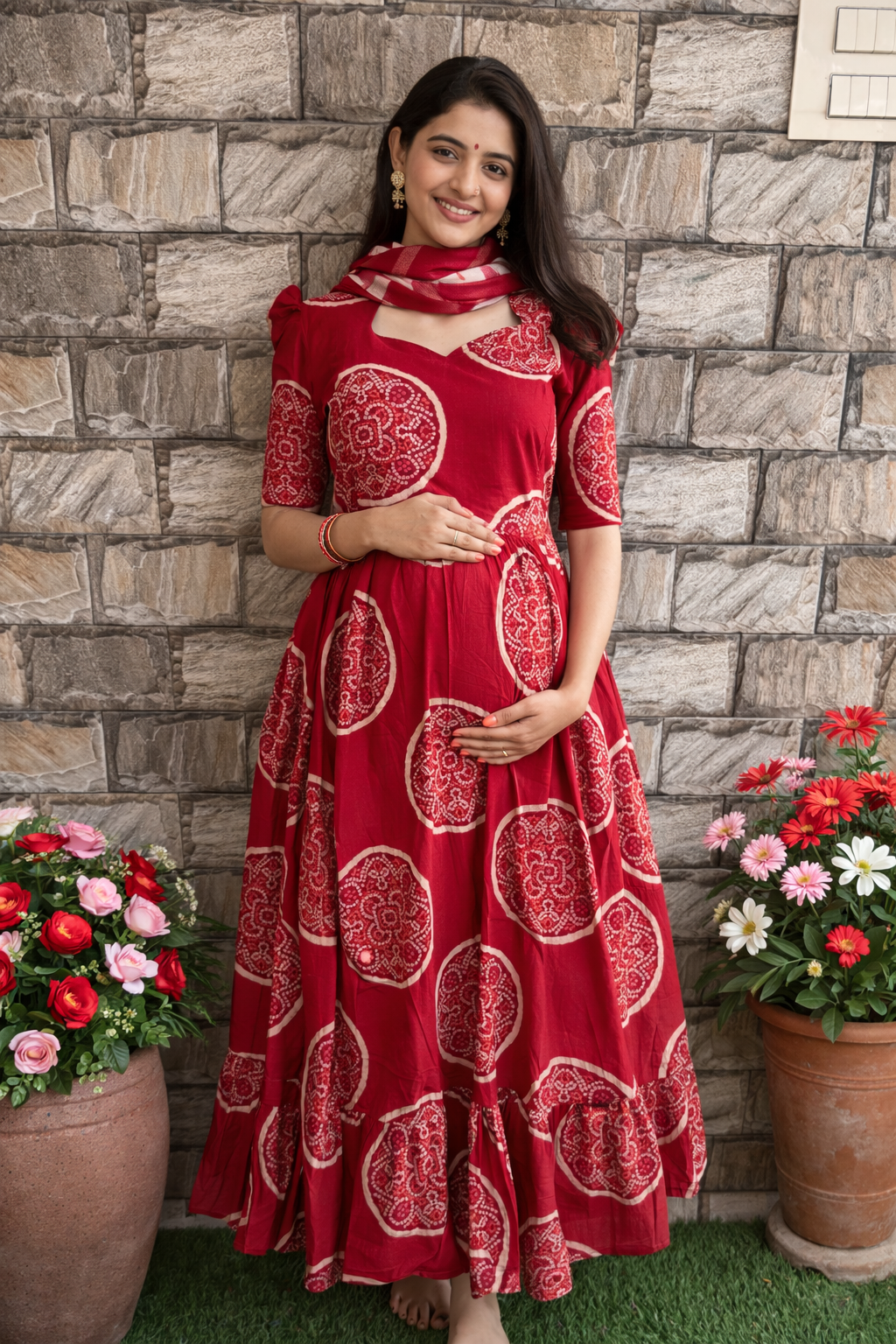 Bhandhini Maternity maxi