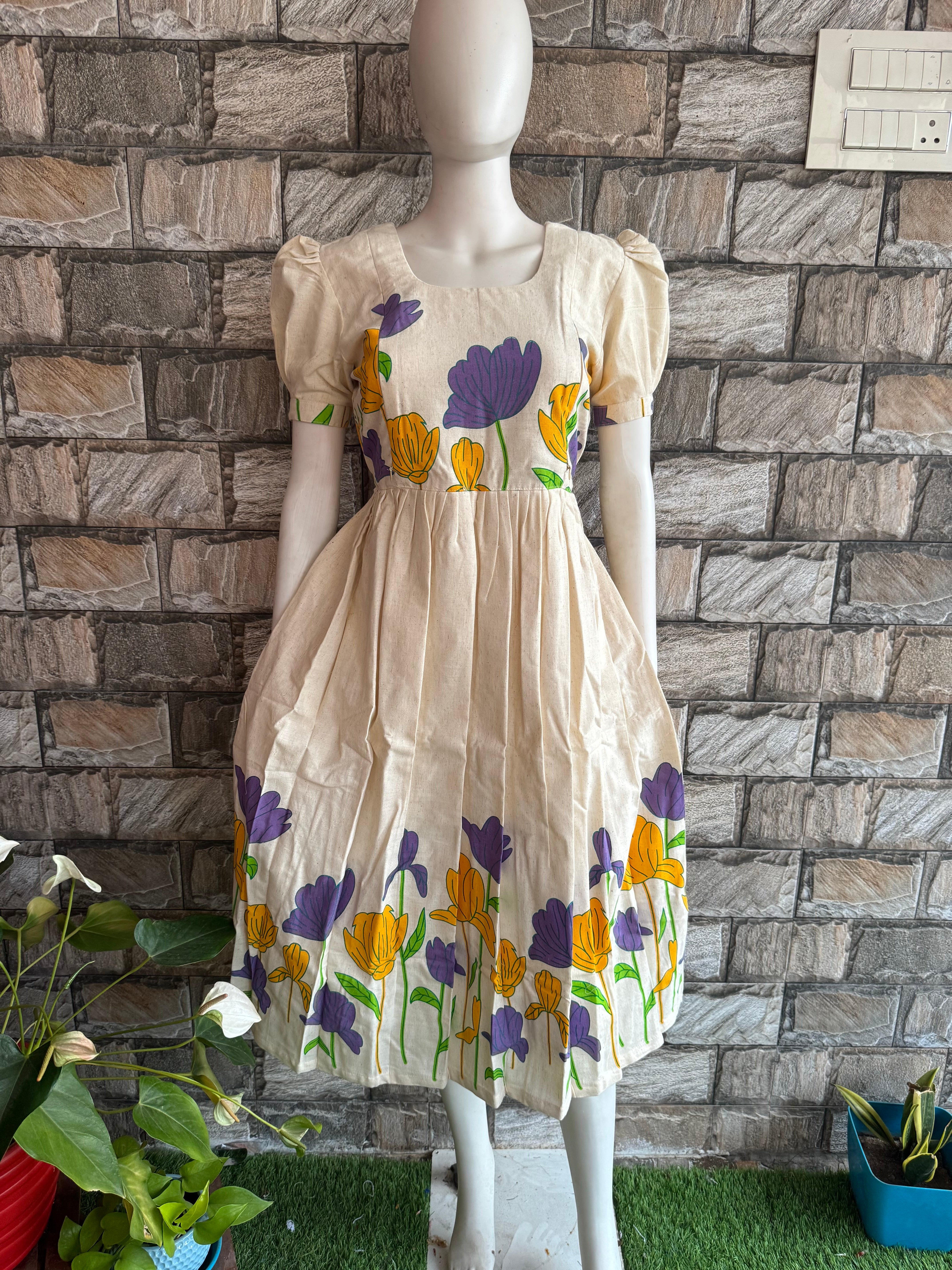 Daman Handloom cotton Maternity maxi