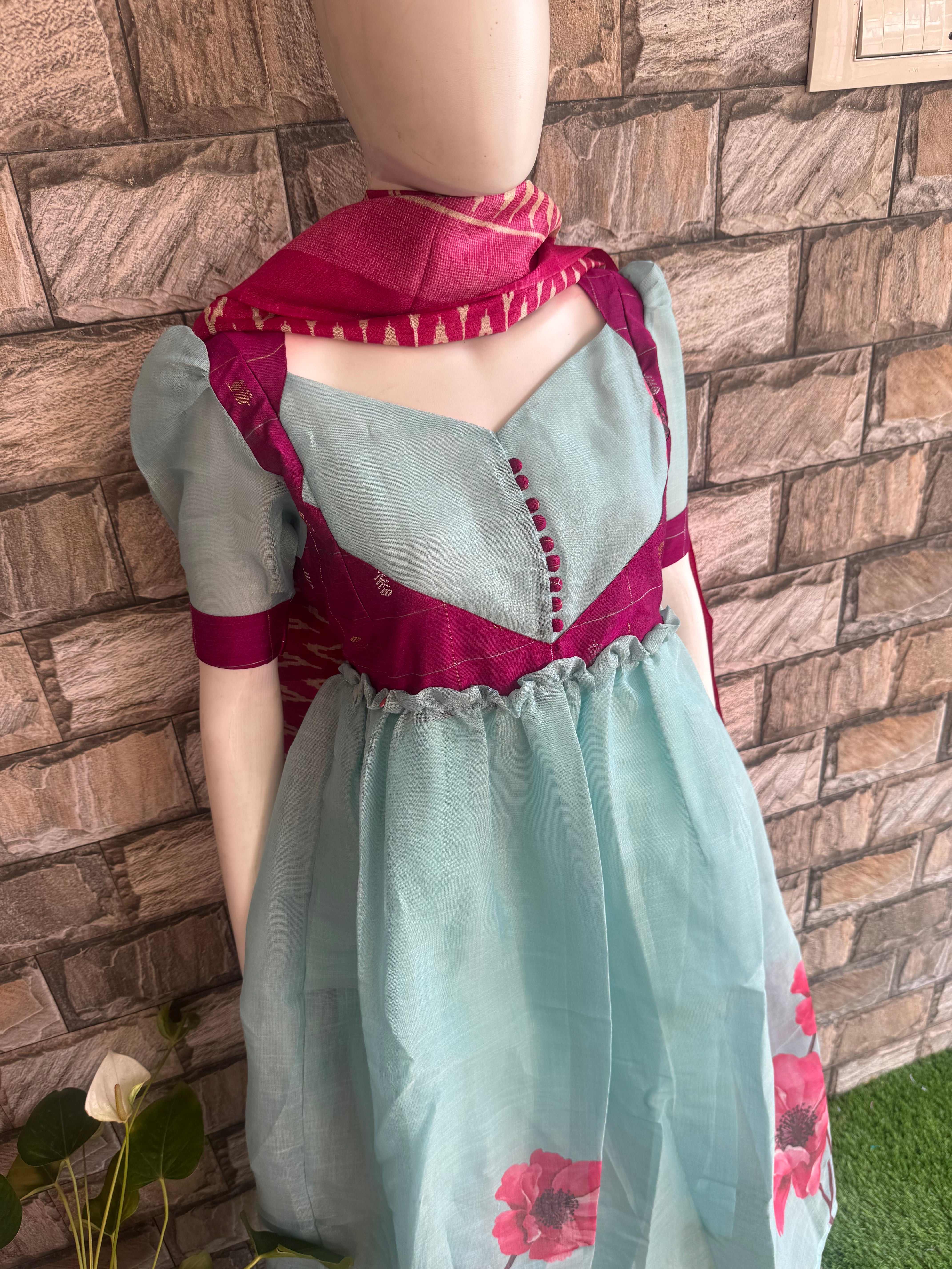 Festive Tissue Maternity maxi