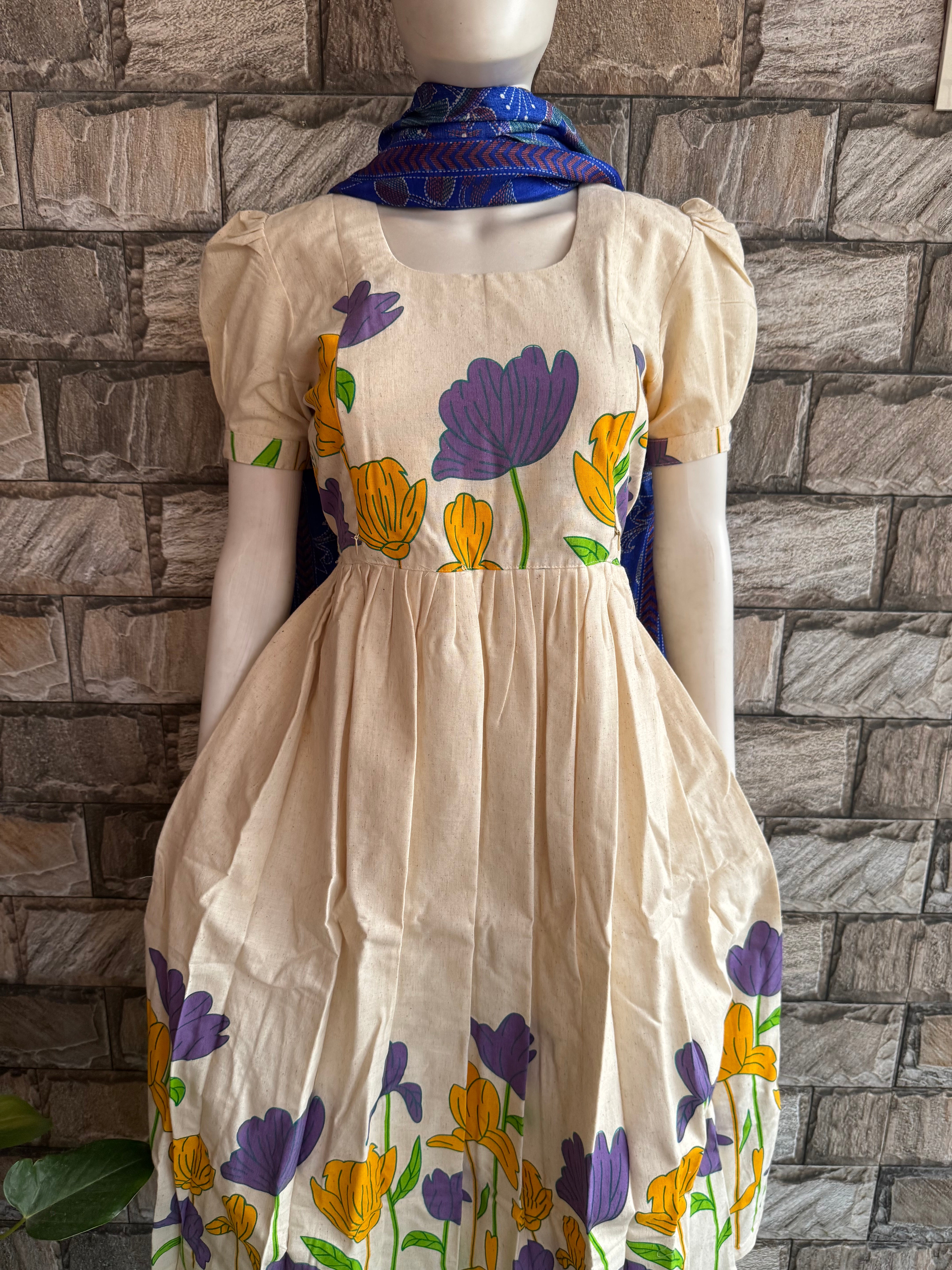Daman Handloom cotton Maternity maxi