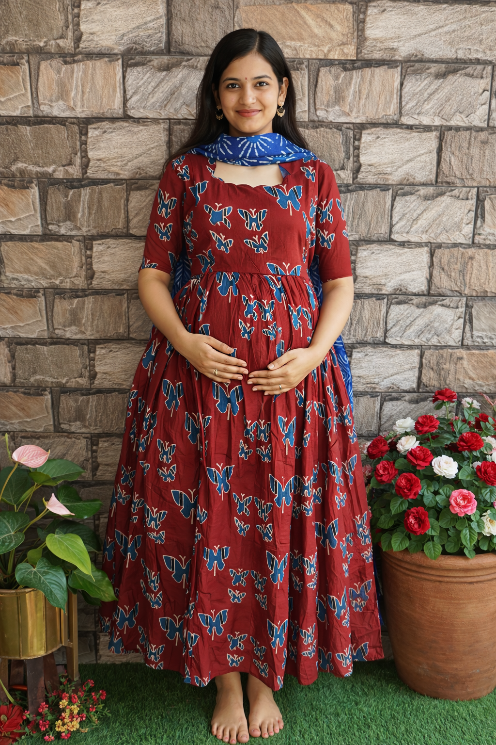 Butterfly Maternity Maxi