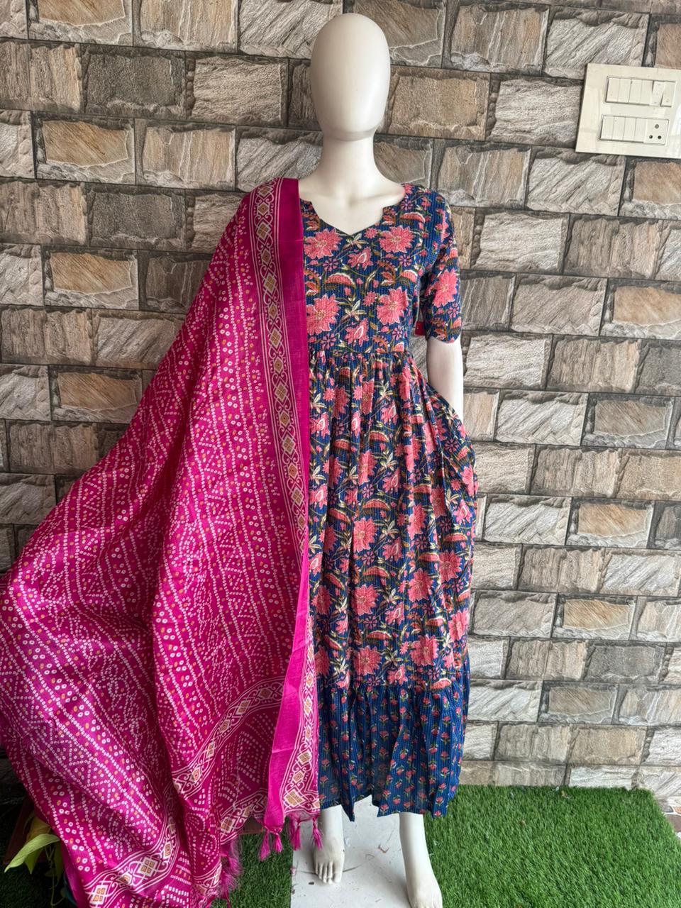 Pink Dupatta CF116