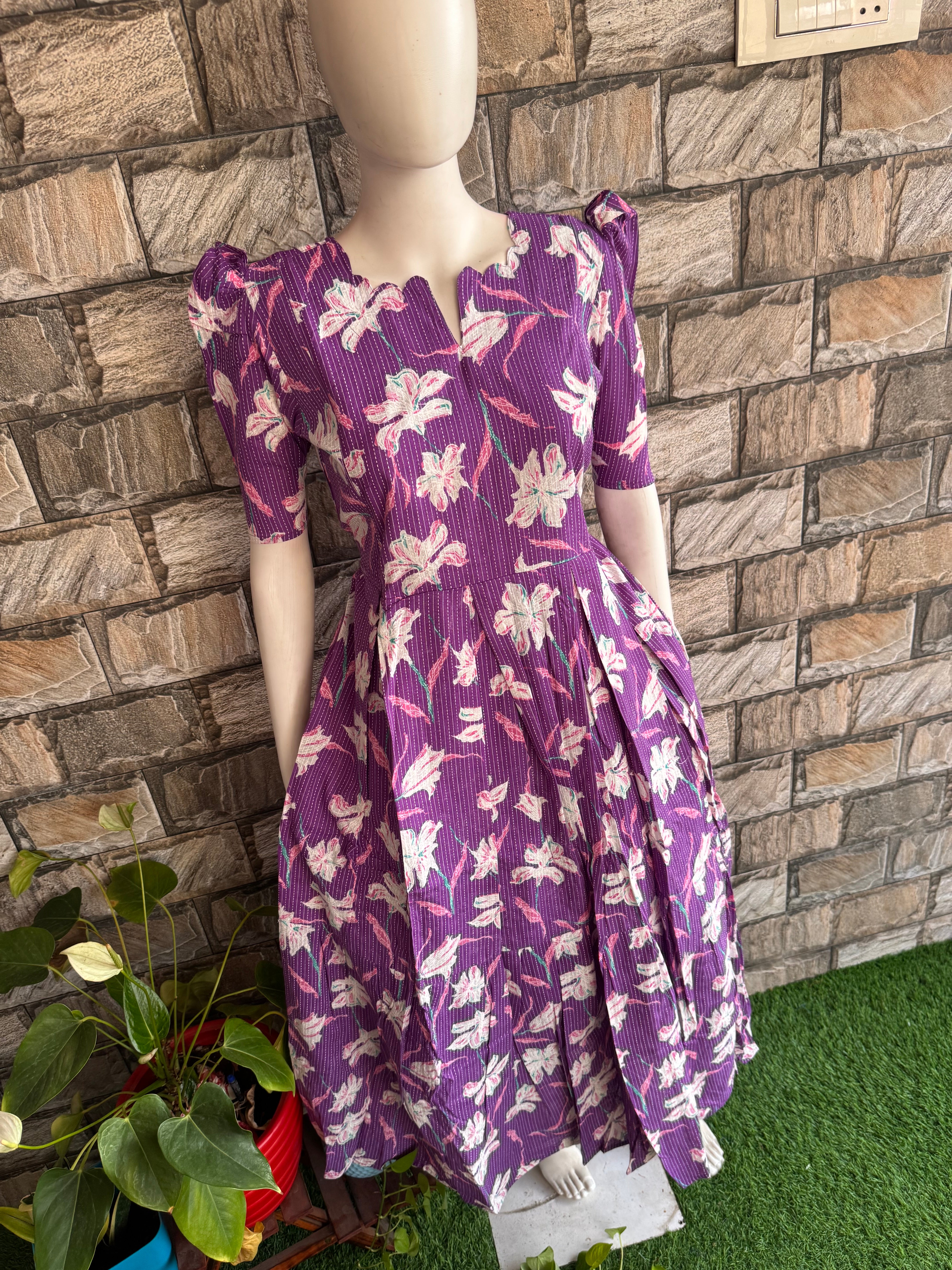 Abhi soft kanta cotton Maternity maxi