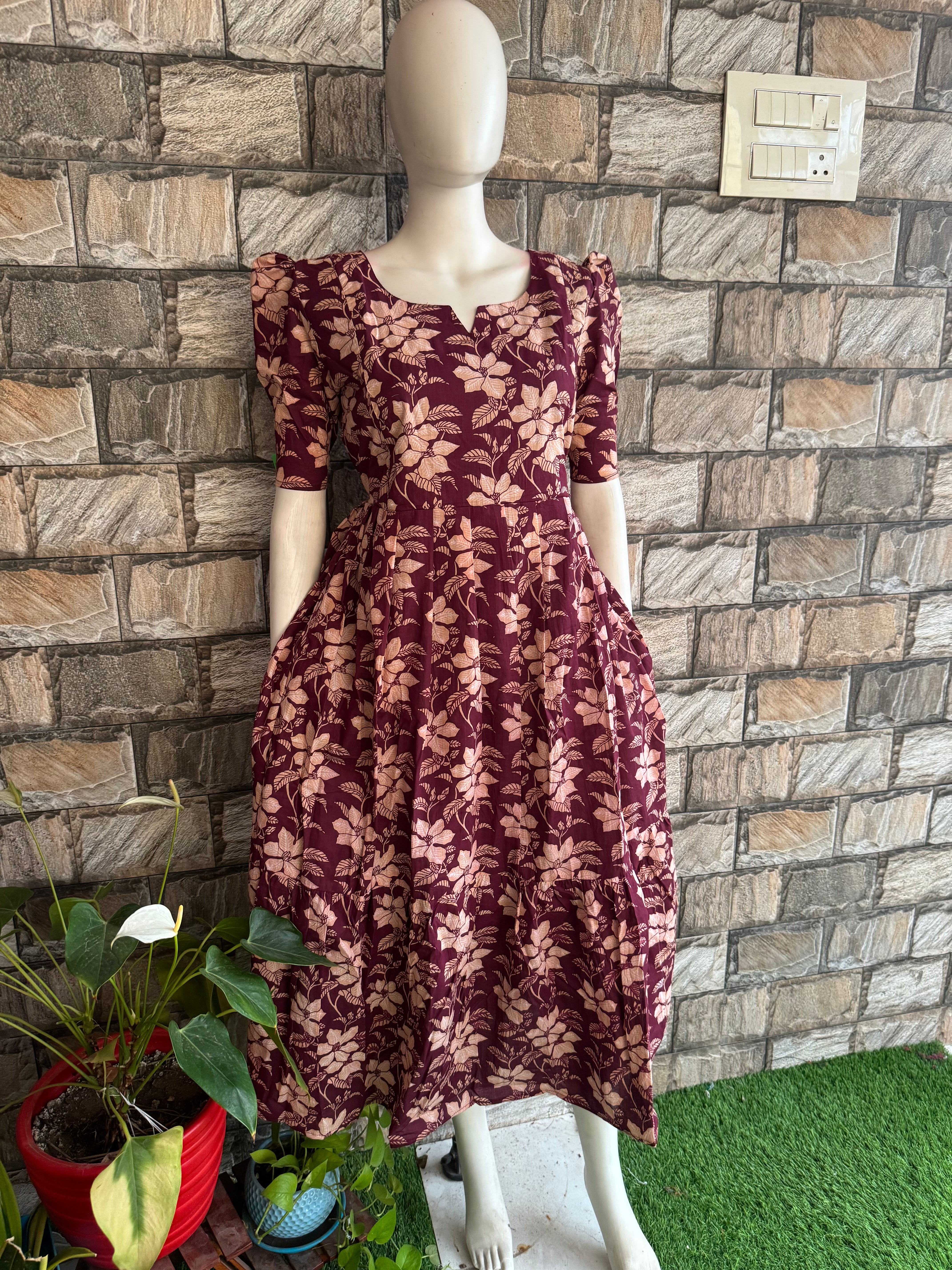 Budget  soft cotton Maternity maxi