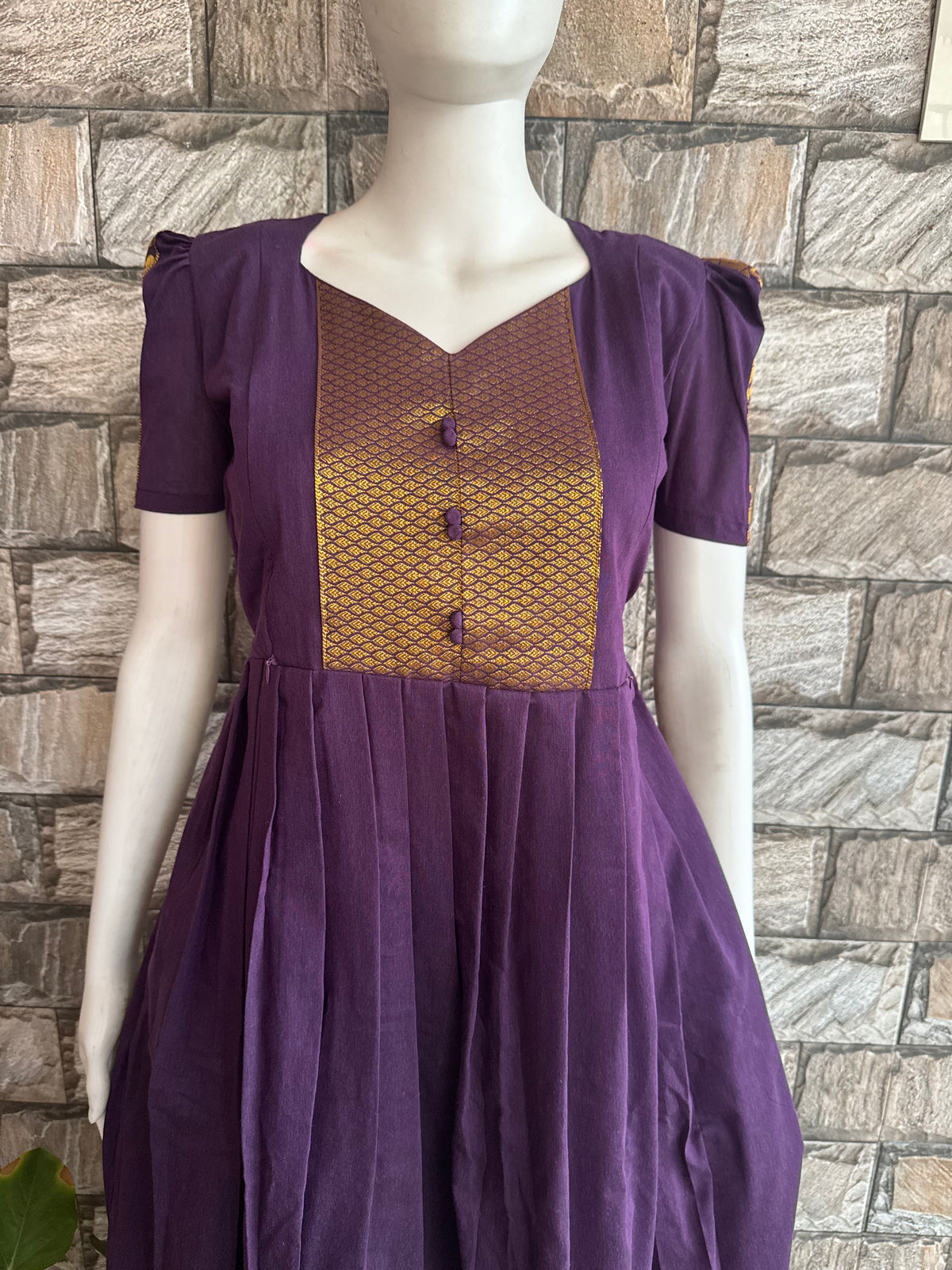 Diwali series Maternity raw silk maxi Brinjal wine  - without Dupatta PRE ORDER 4 business days
