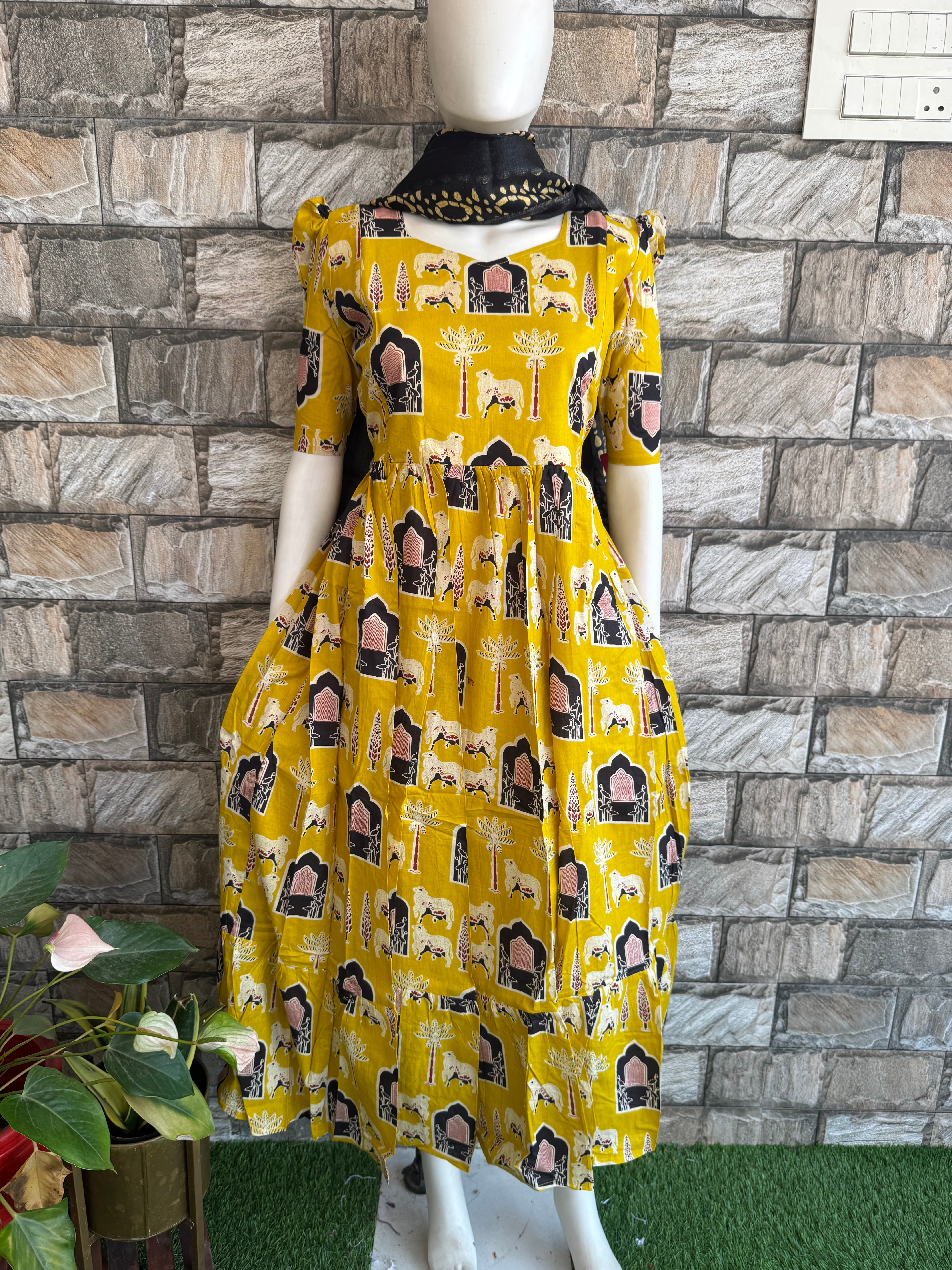 Daisy Yellow Maternity Maxi