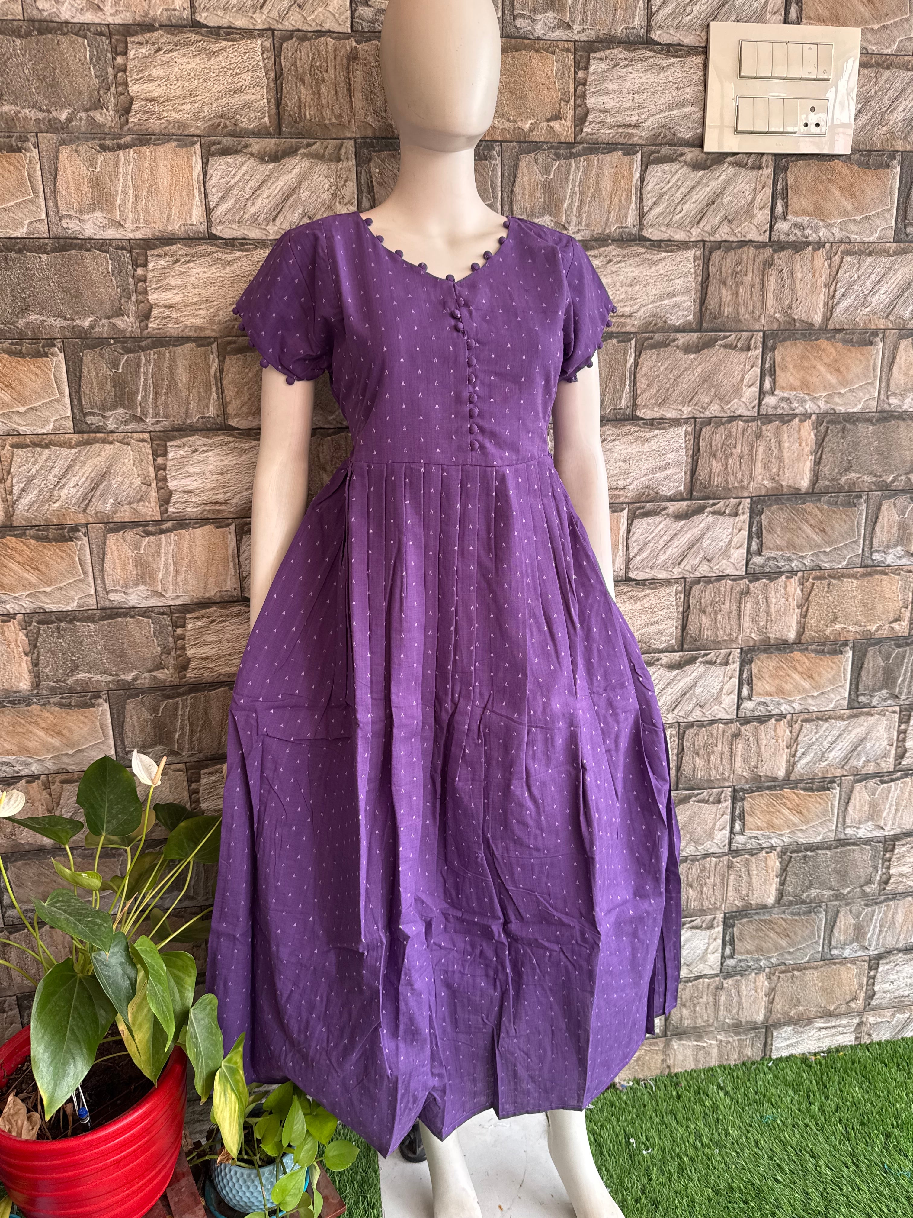 Handloom Cotton Maternity maxi