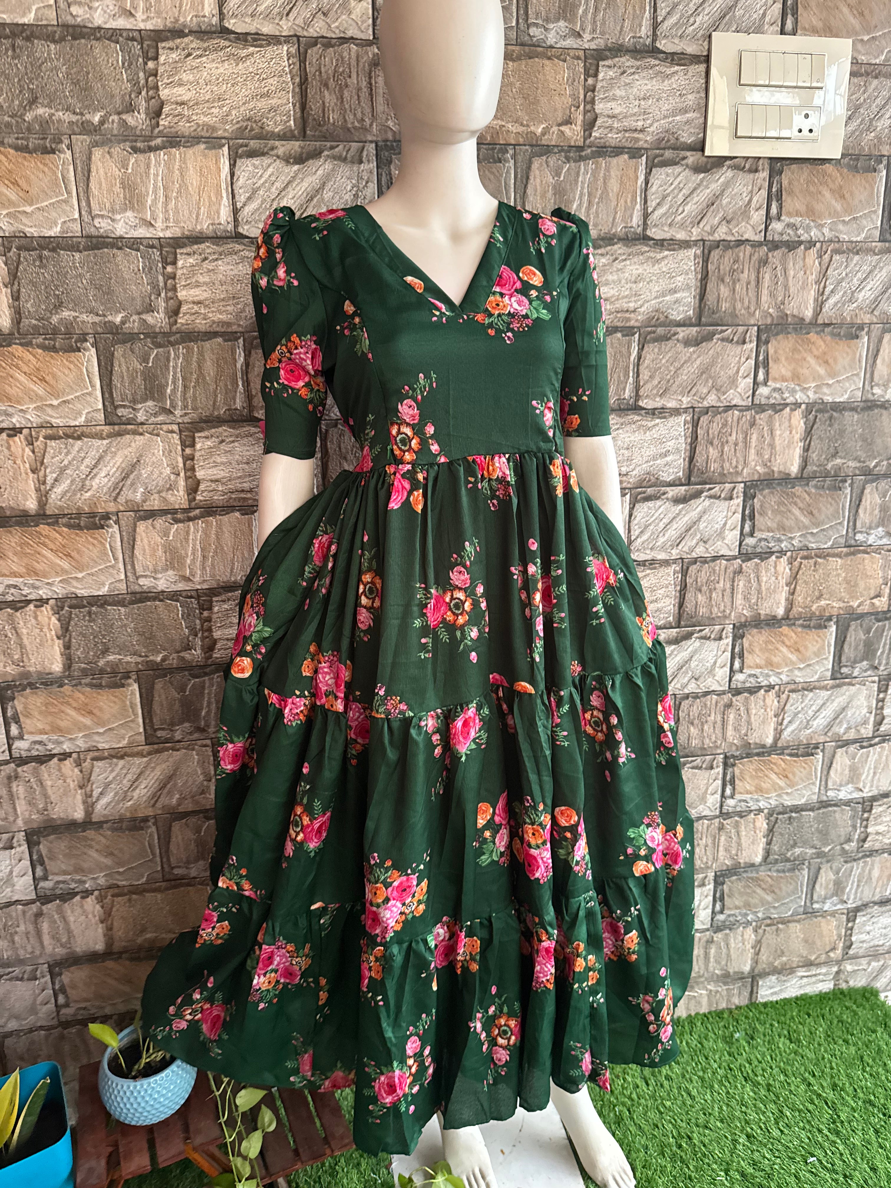 Delta Maternity maxi BOTTLE GREEN