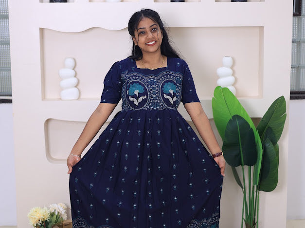 Pure soft cotton Maternity maxi  - Neelima