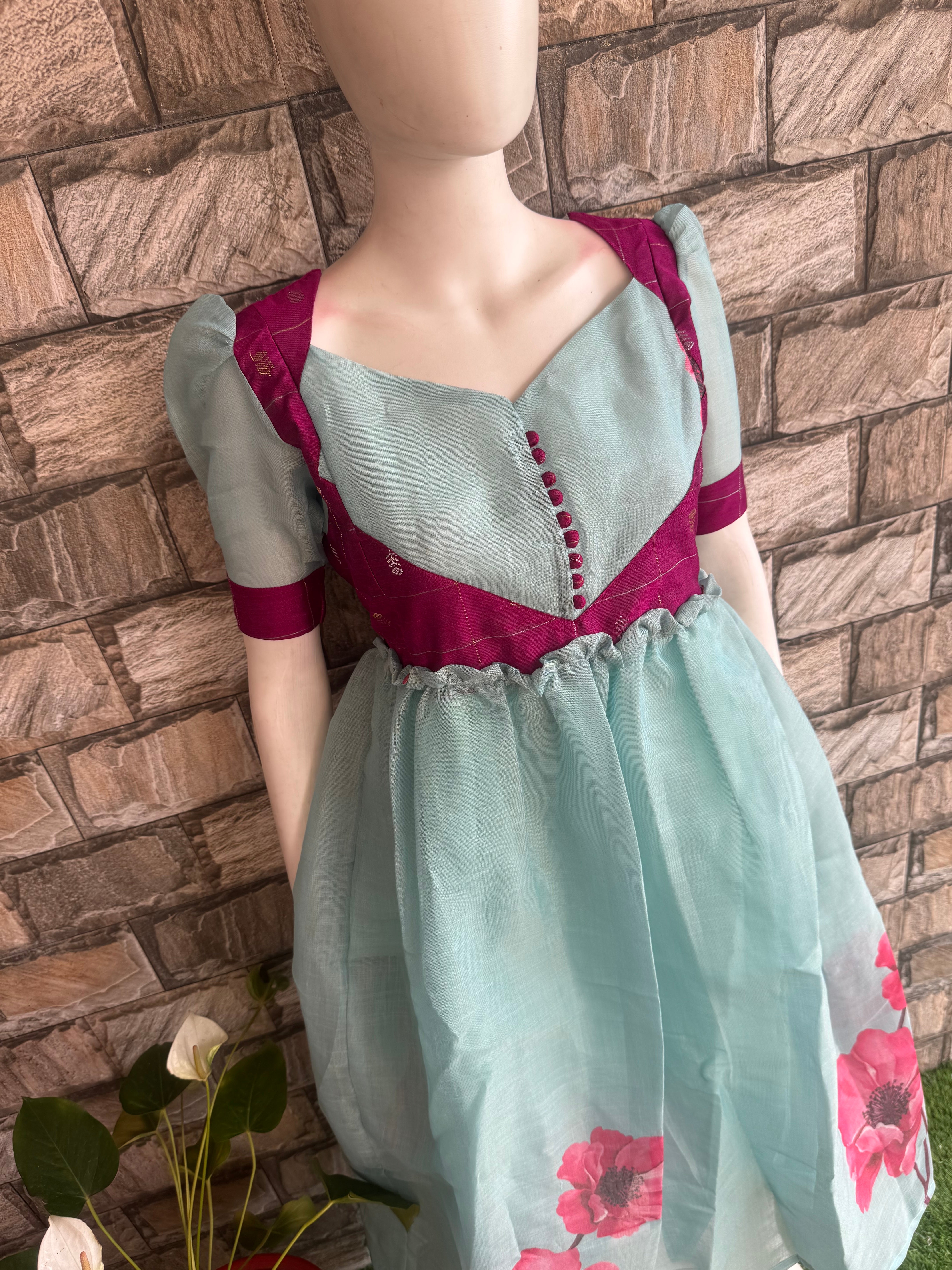 Festive Tissue Maternity maxi