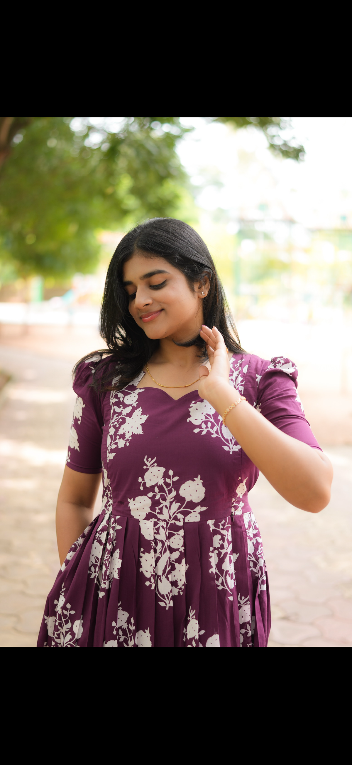 Soft cotton Maternity Feeding Maxi wine shade