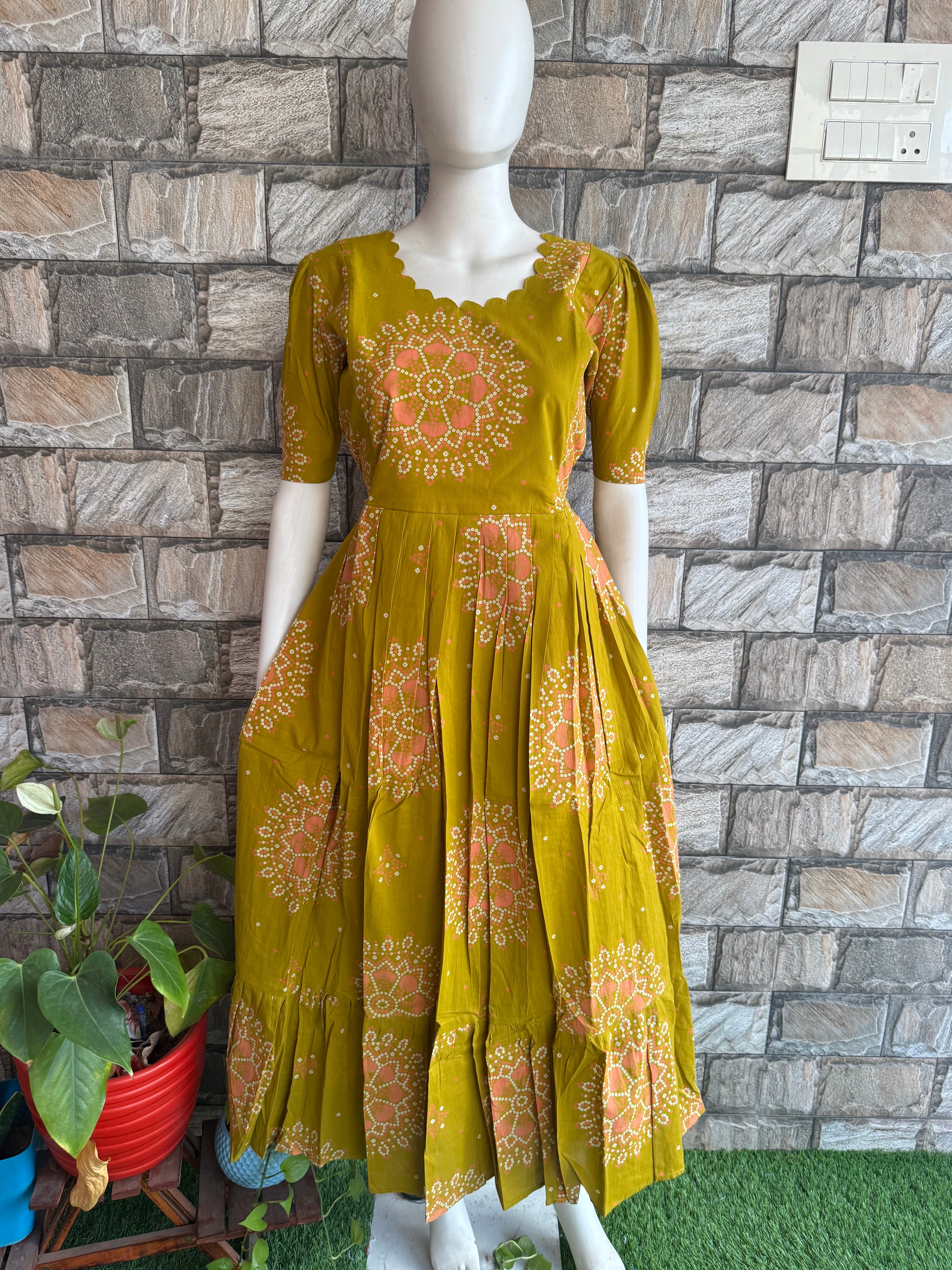 Rangoli soft cotton Maternity maxi