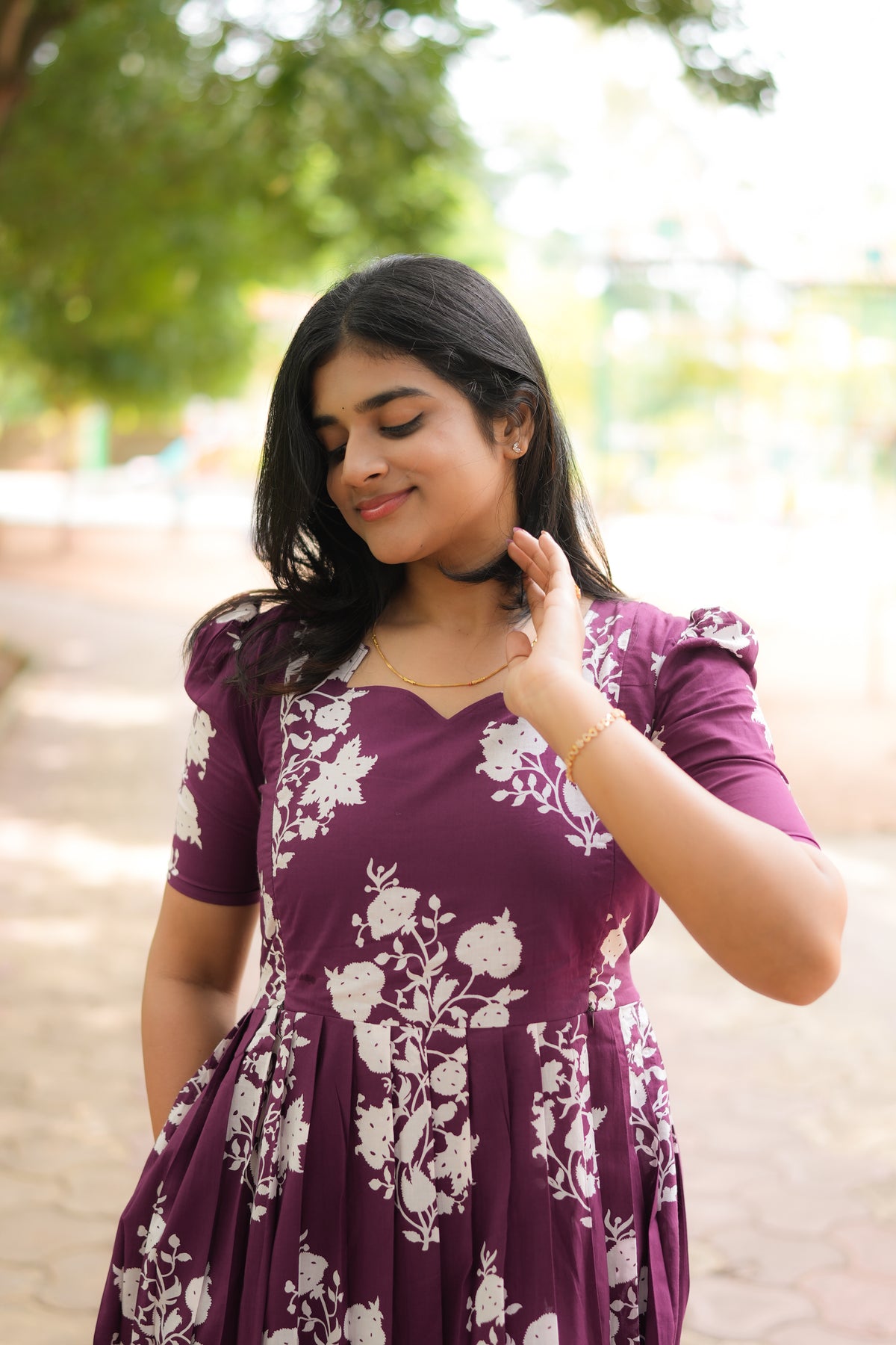 Soft cotton Maternity Feeding Maxi Pretty