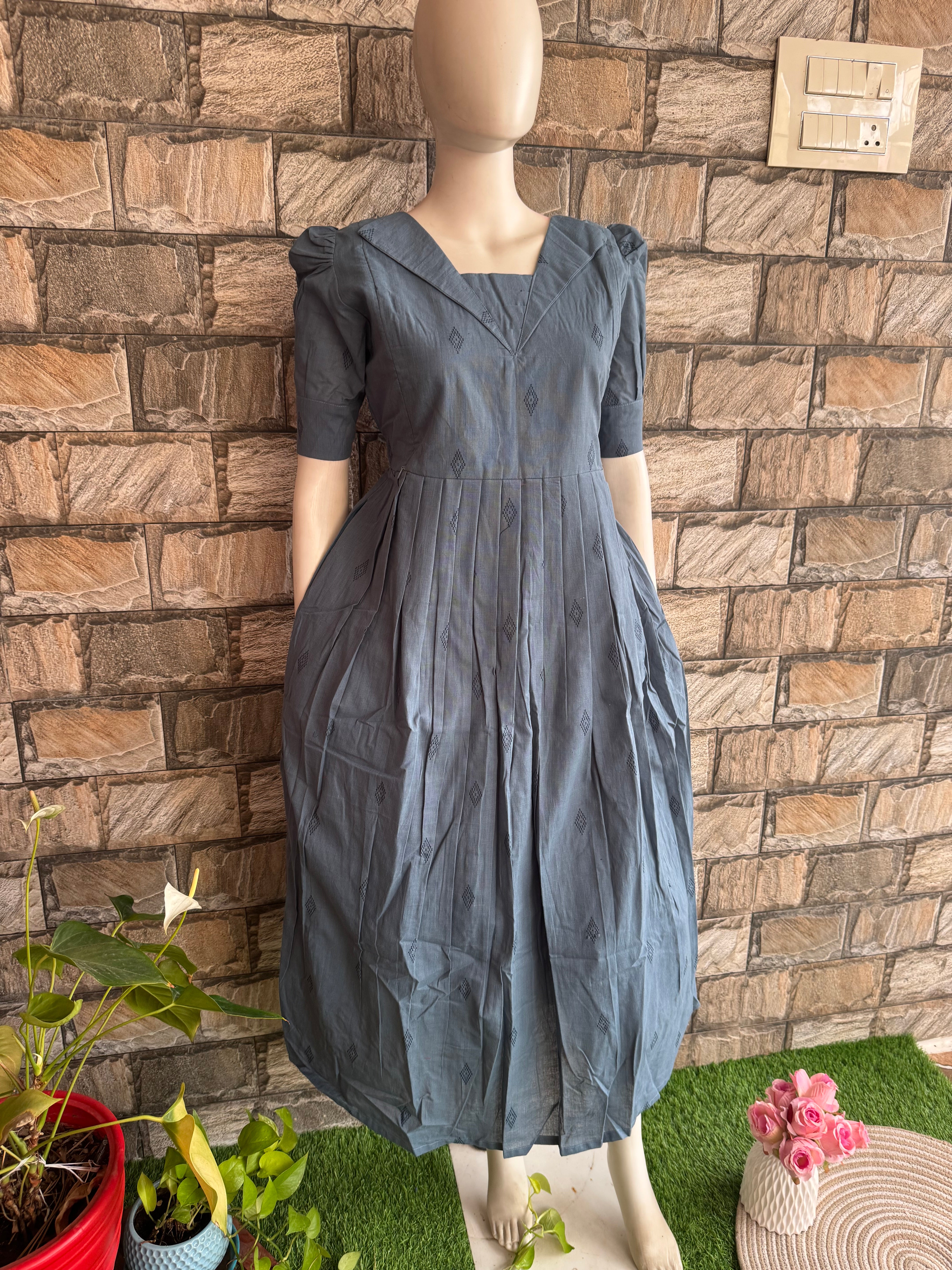 Maternity maxi Handloom cotton Best price Ash Grey