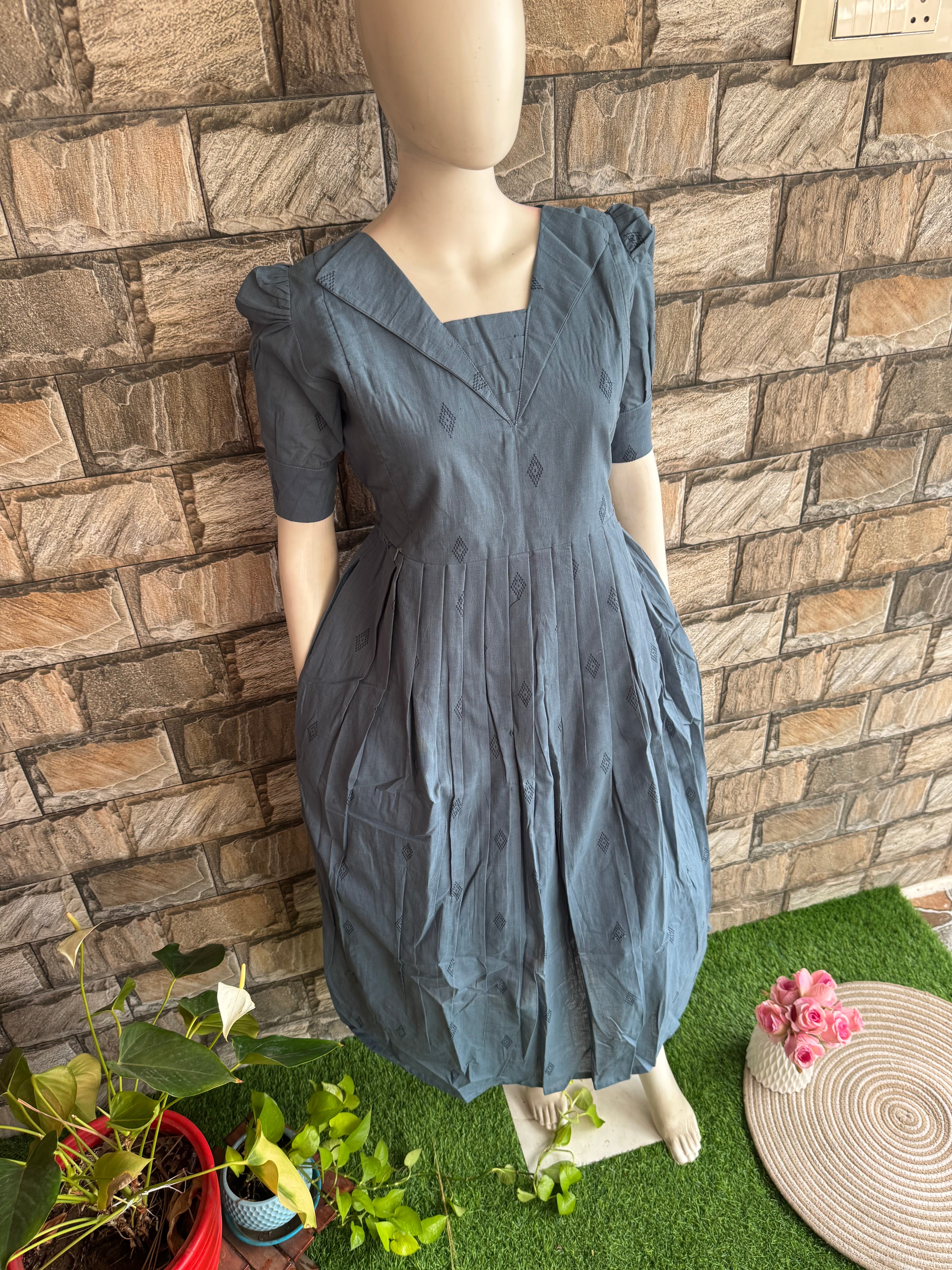 Maternity maxi Handloom cotton Best price Ash Grey