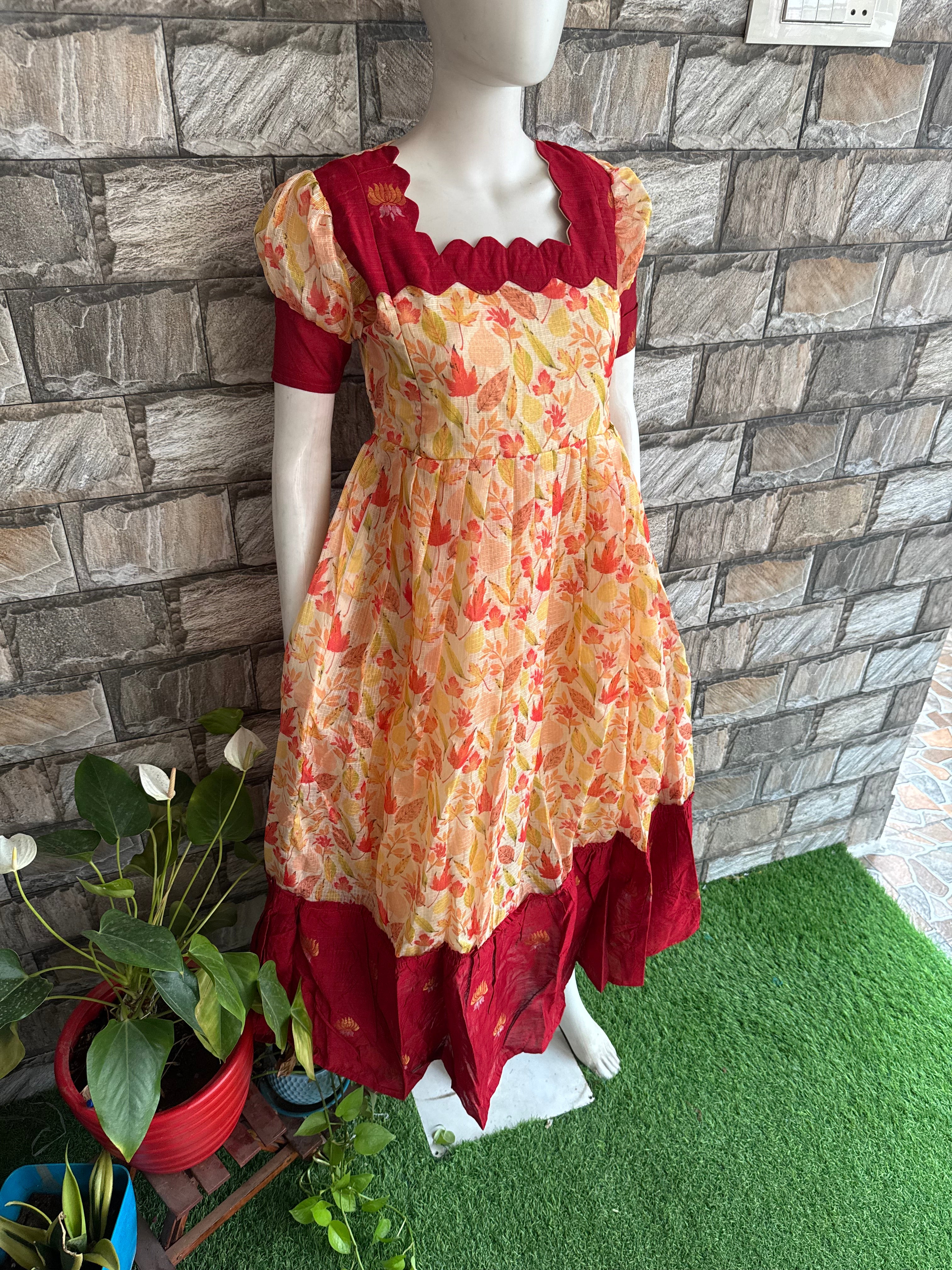 Kota Cotton Fabric Maternity Maxi