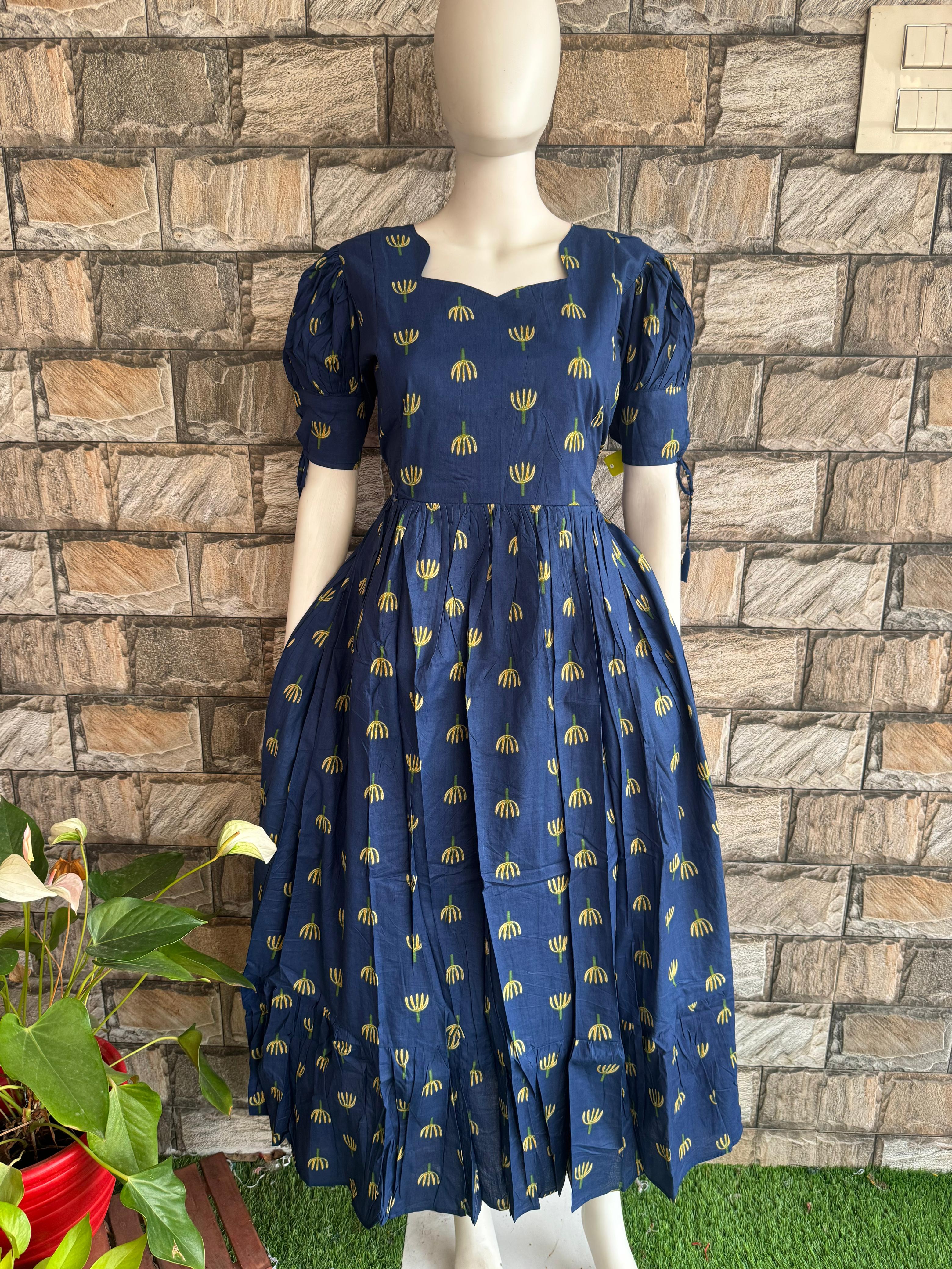 Navy Blue Lotus flower CF133