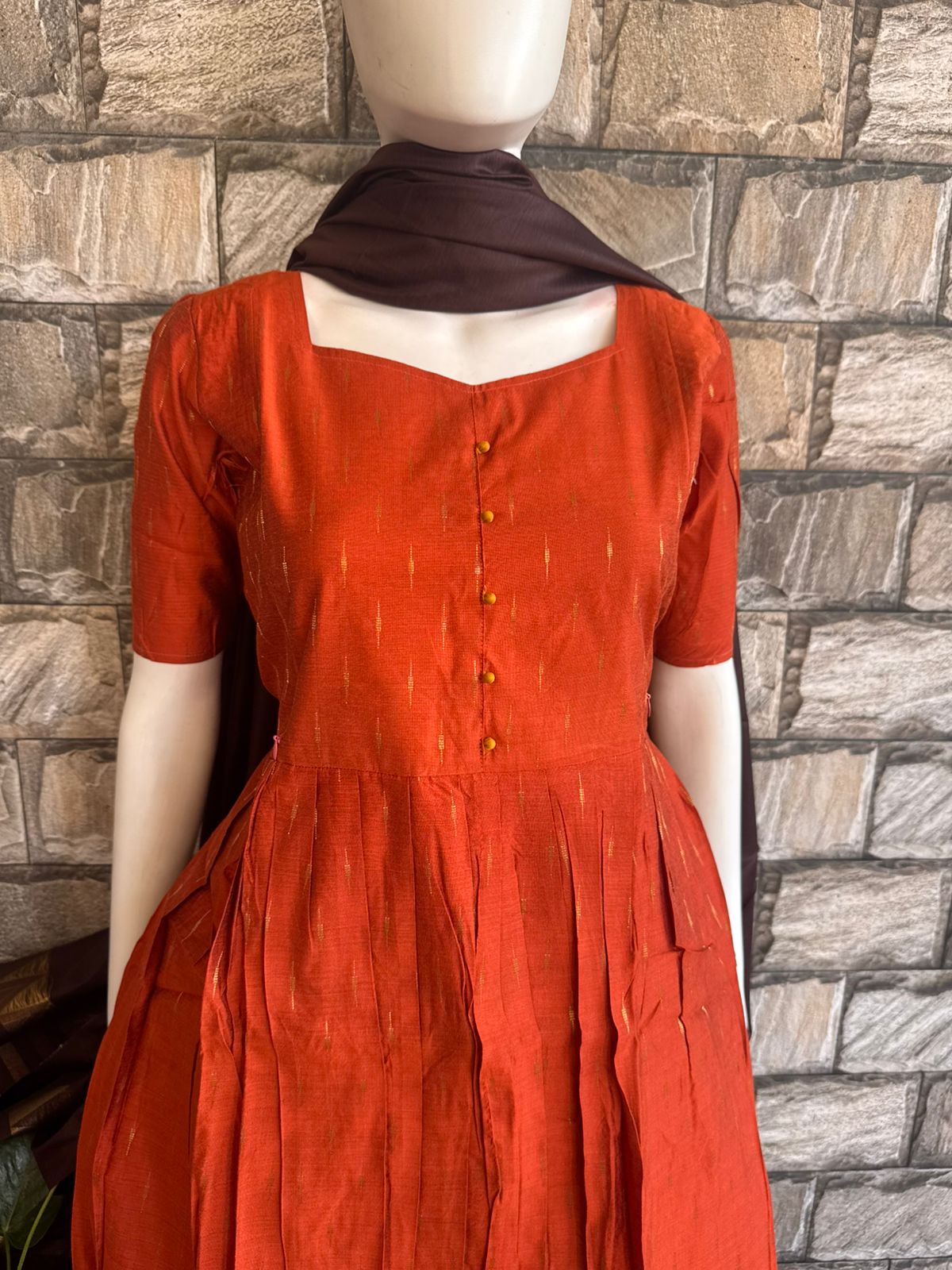 orange slup silk maxi