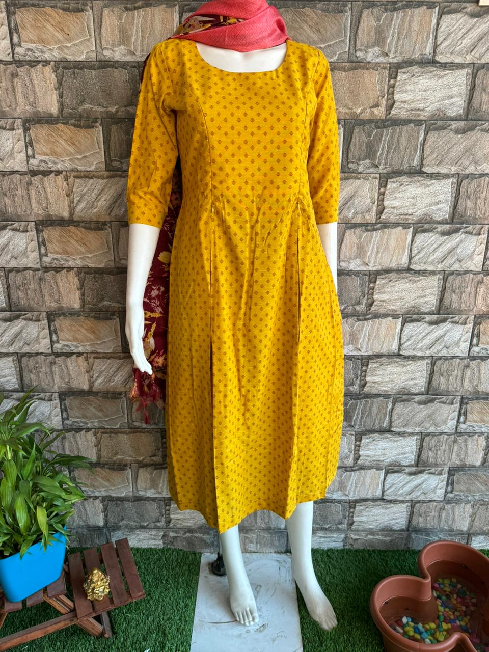 yellow Aline cotton