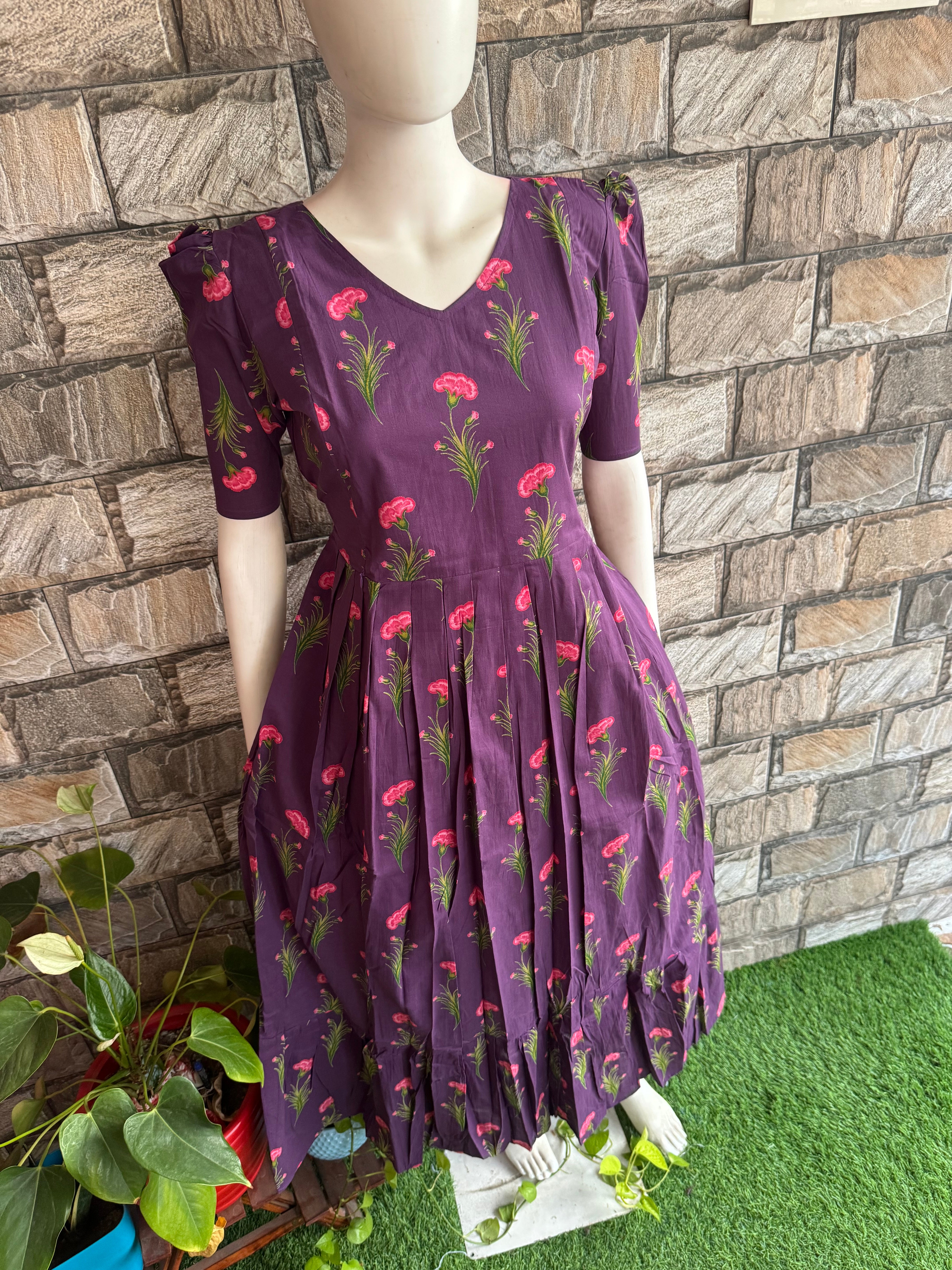 Pale Tulip soft cotton Maternity maxi