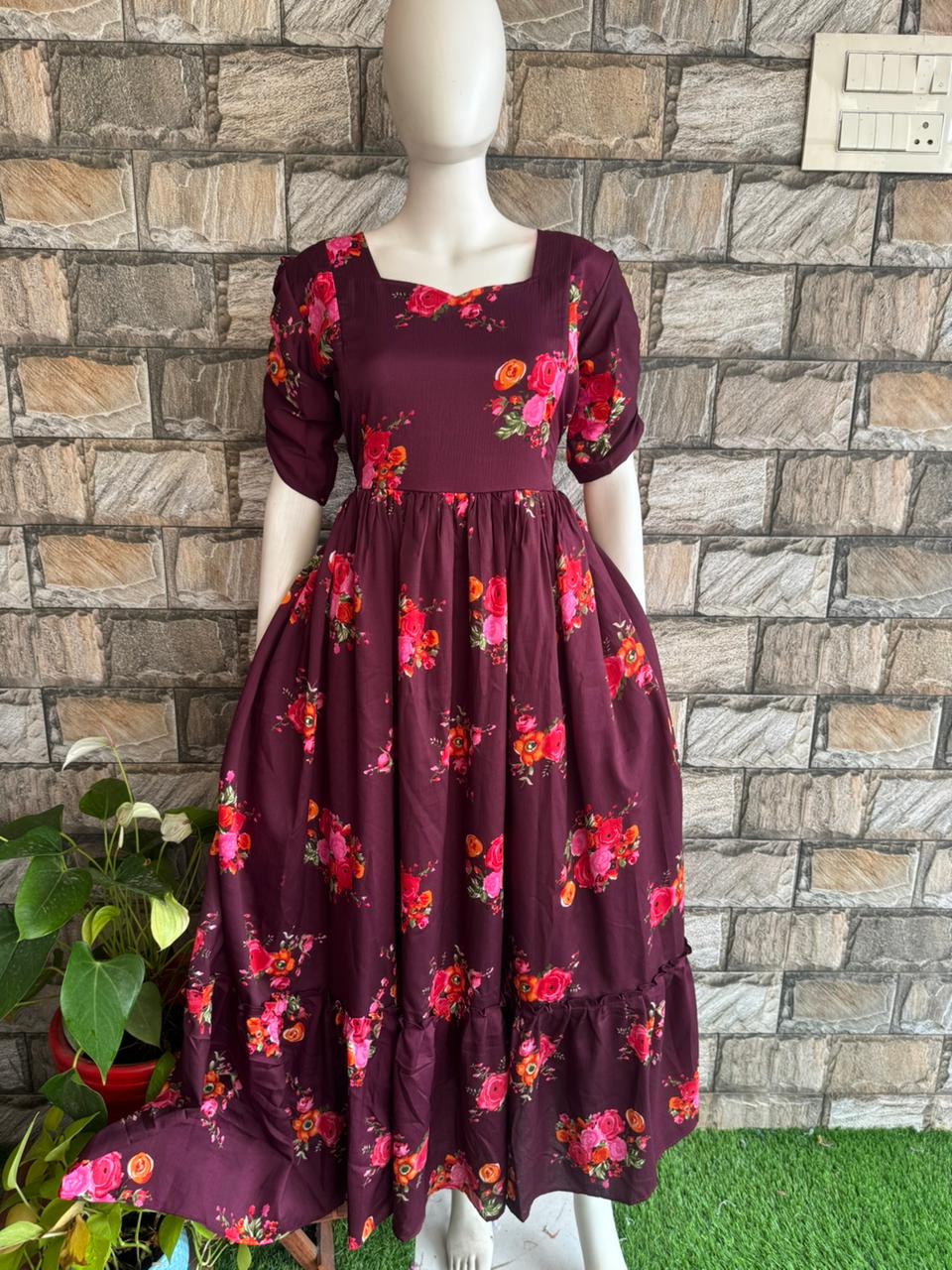 Wine Crepe Maxi