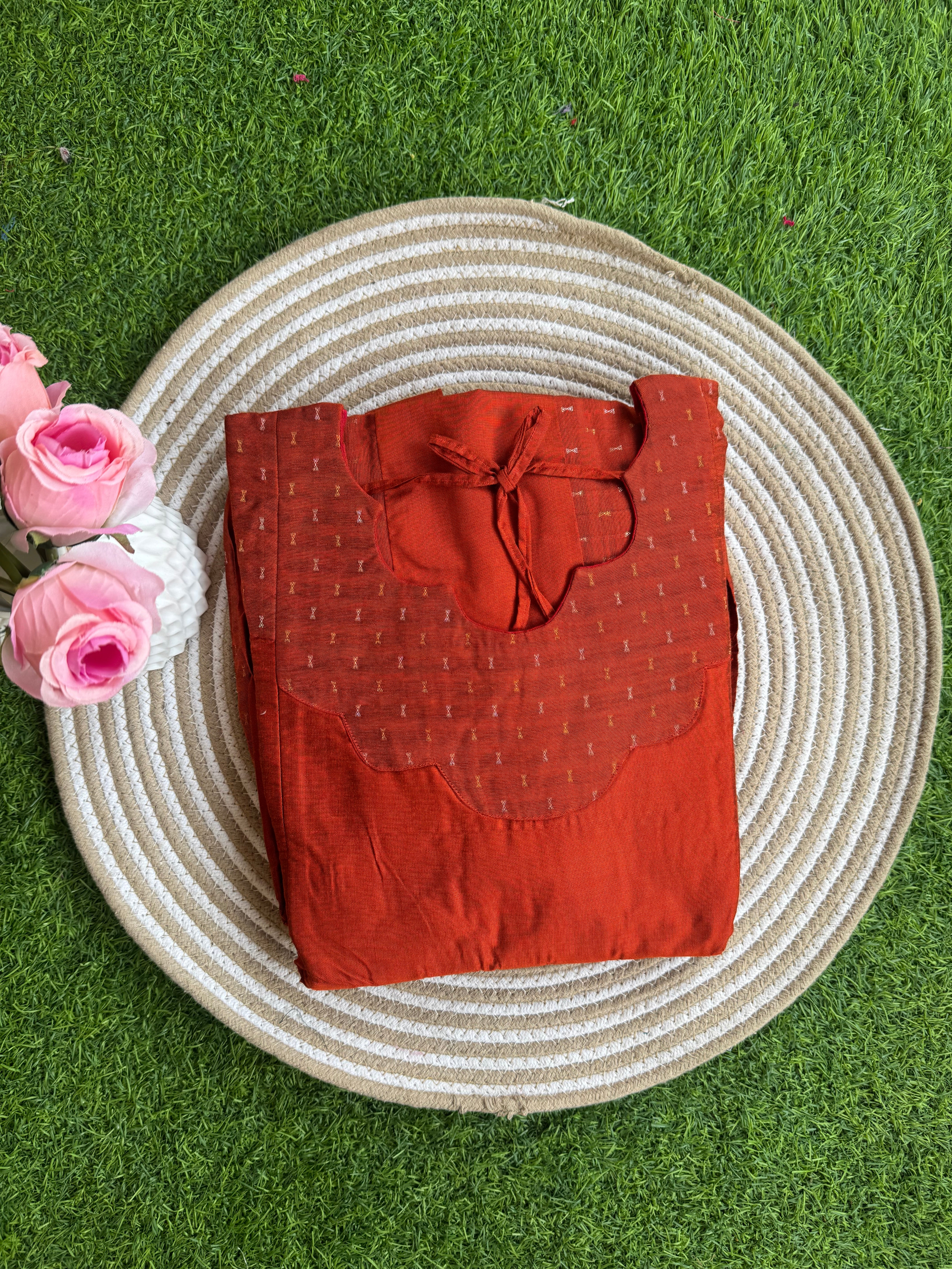 Rust orange Maternity Maxi