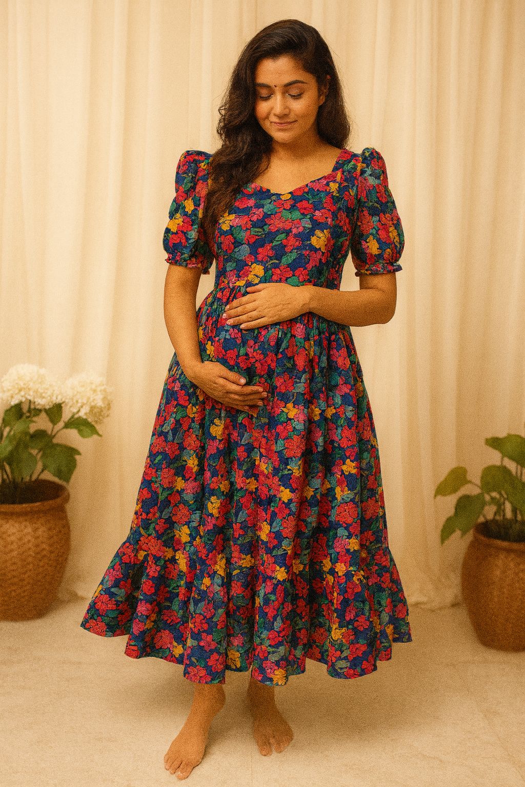 Royal blue georgette