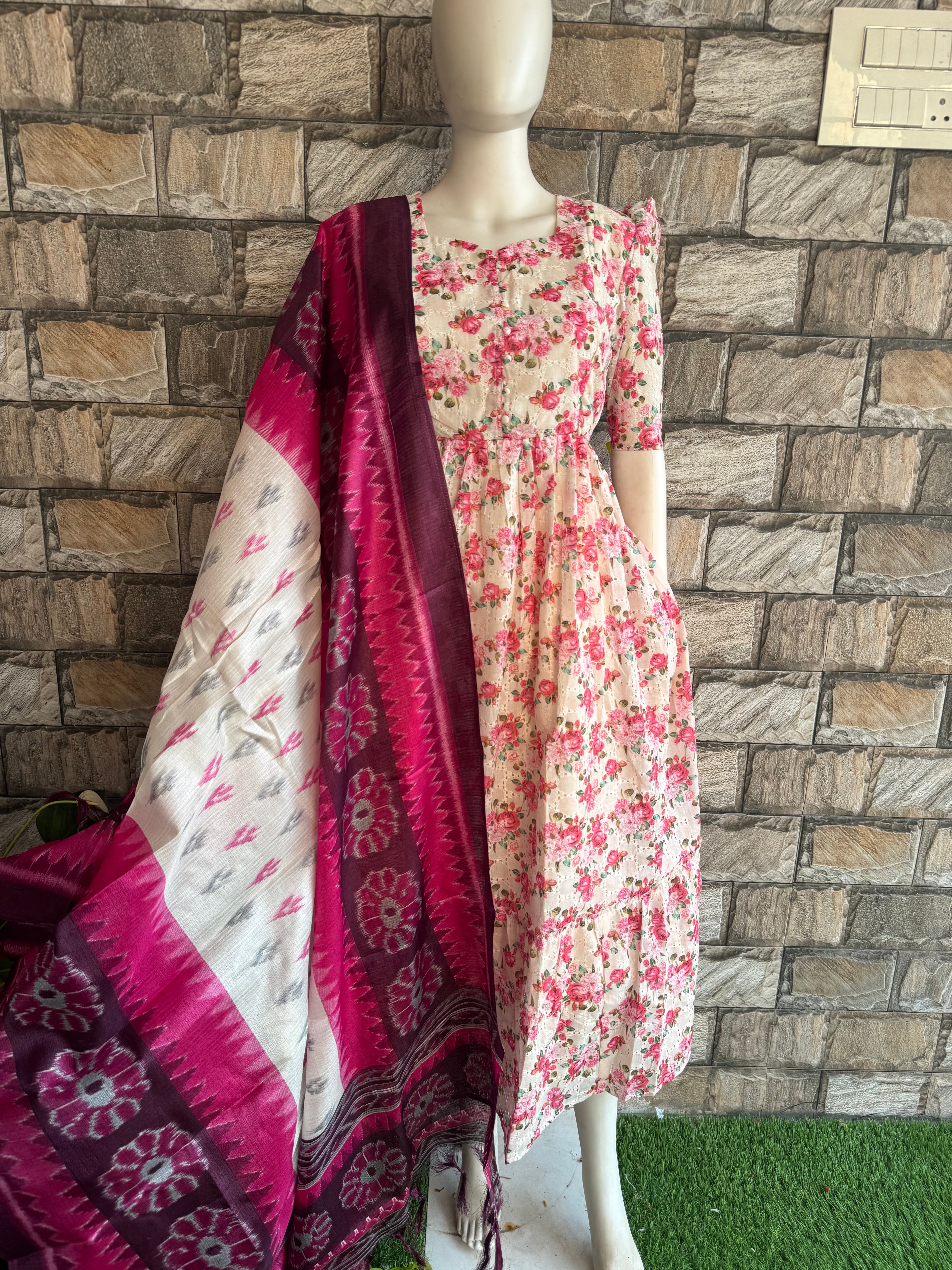 Handloom Maternity maxi