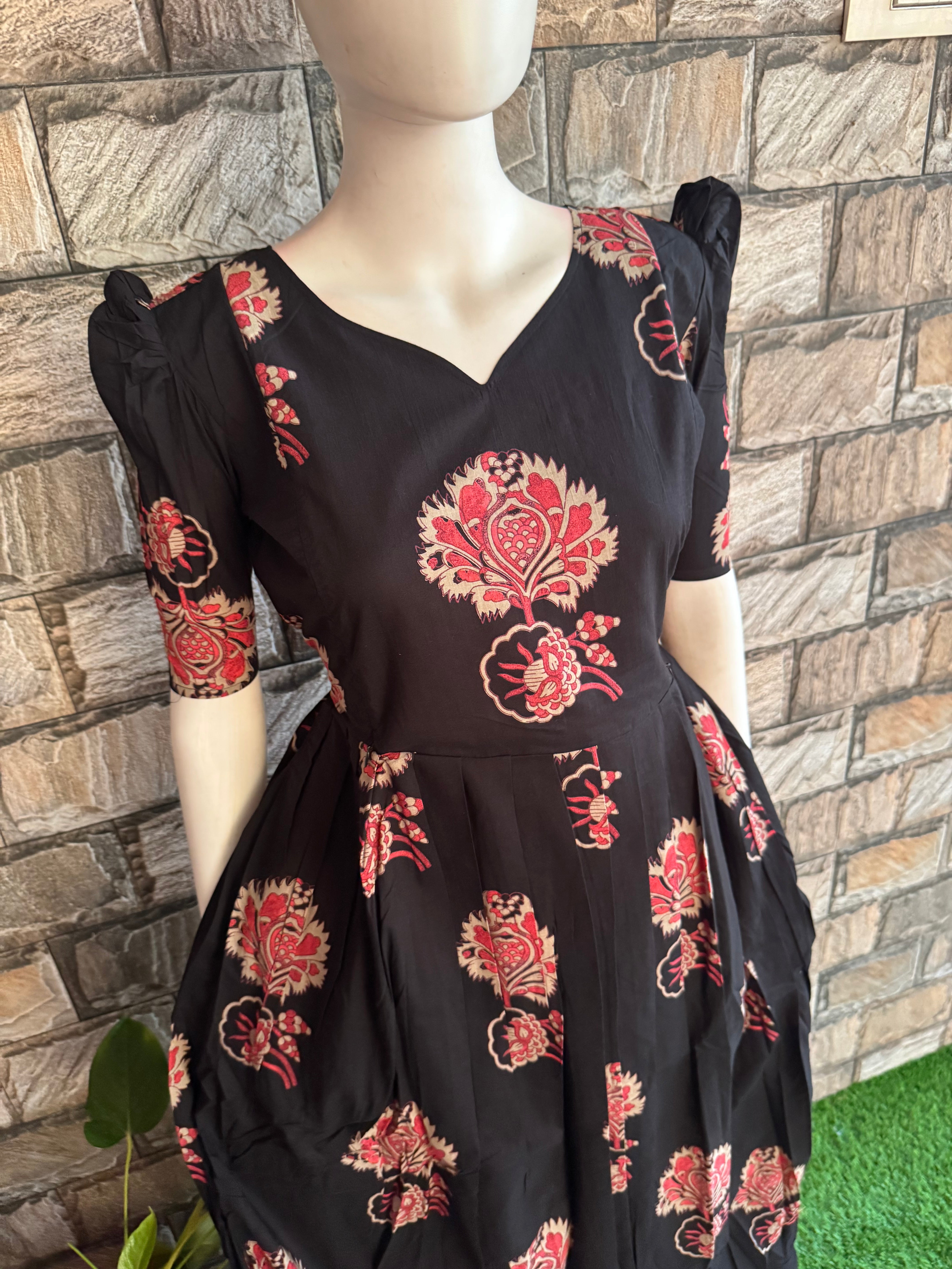 Black soft cotton Maternity maxi