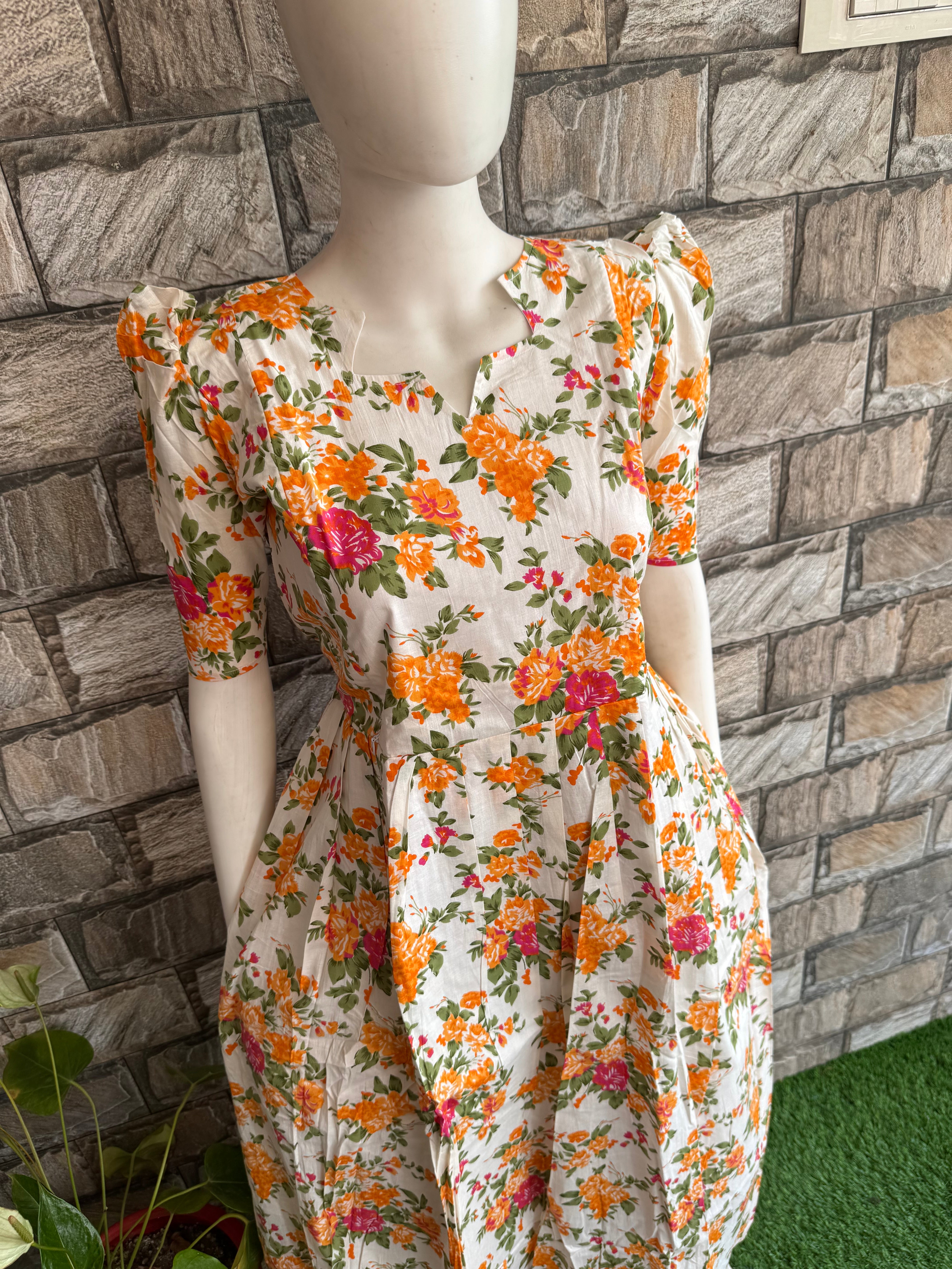 Blossom soft cotton Maternity maxi