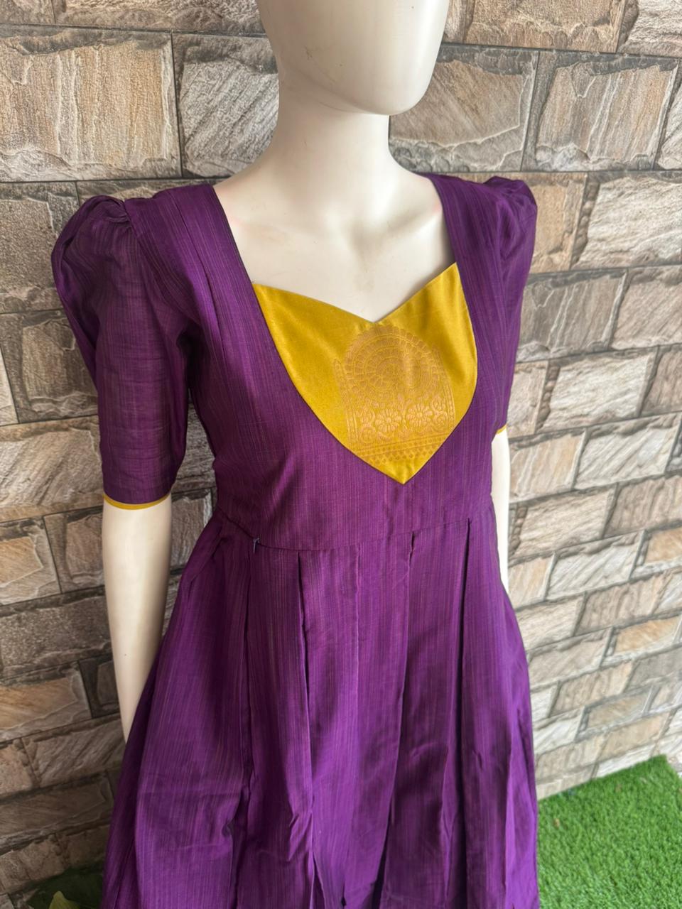 purple slub slik cotton