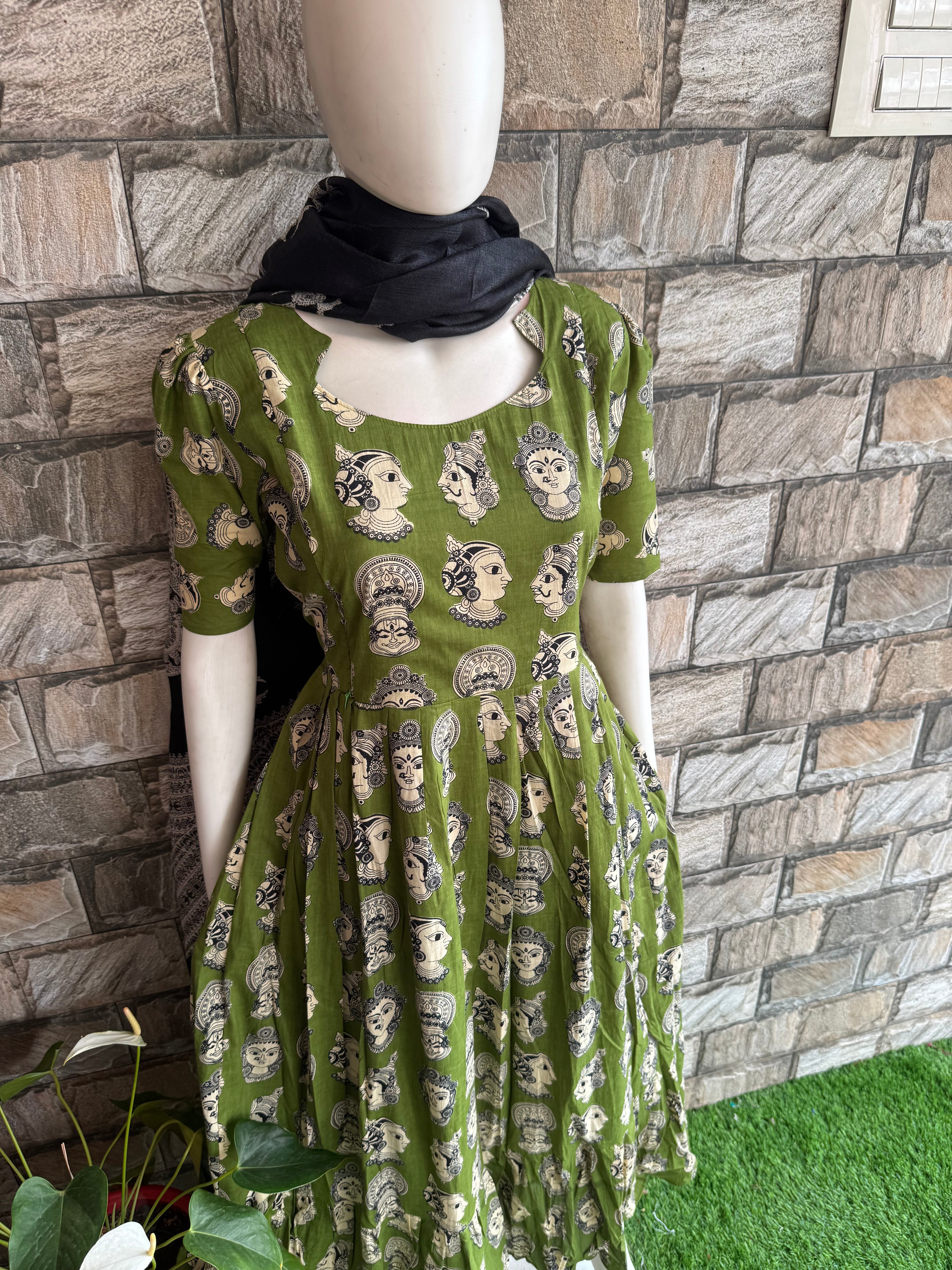 Mural soft cotton Maternity maxi