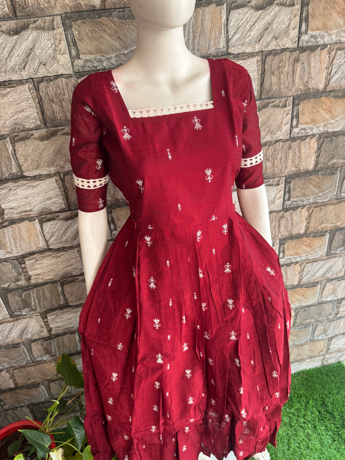 Diwali series Maternity raw silk maxi- without Dupatta