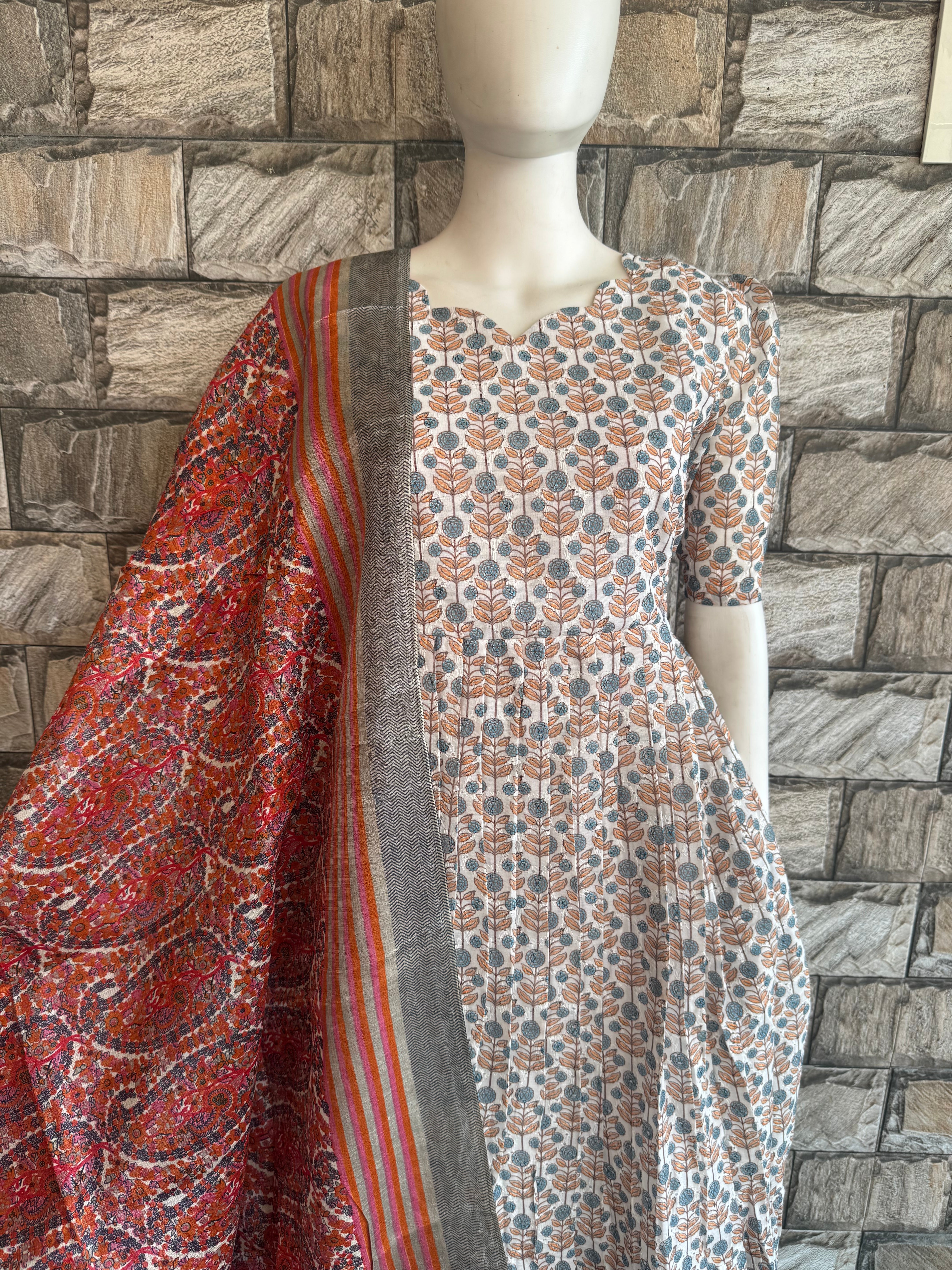 Maroon Poly khadhi dupatta