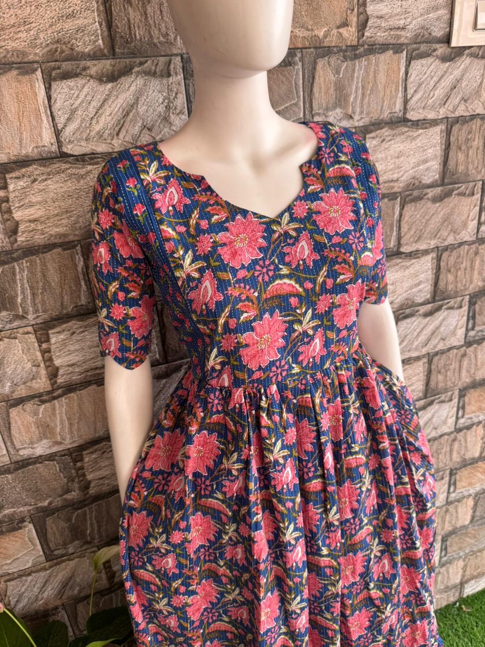 Navy Blue Kanta Long Maxi CF116