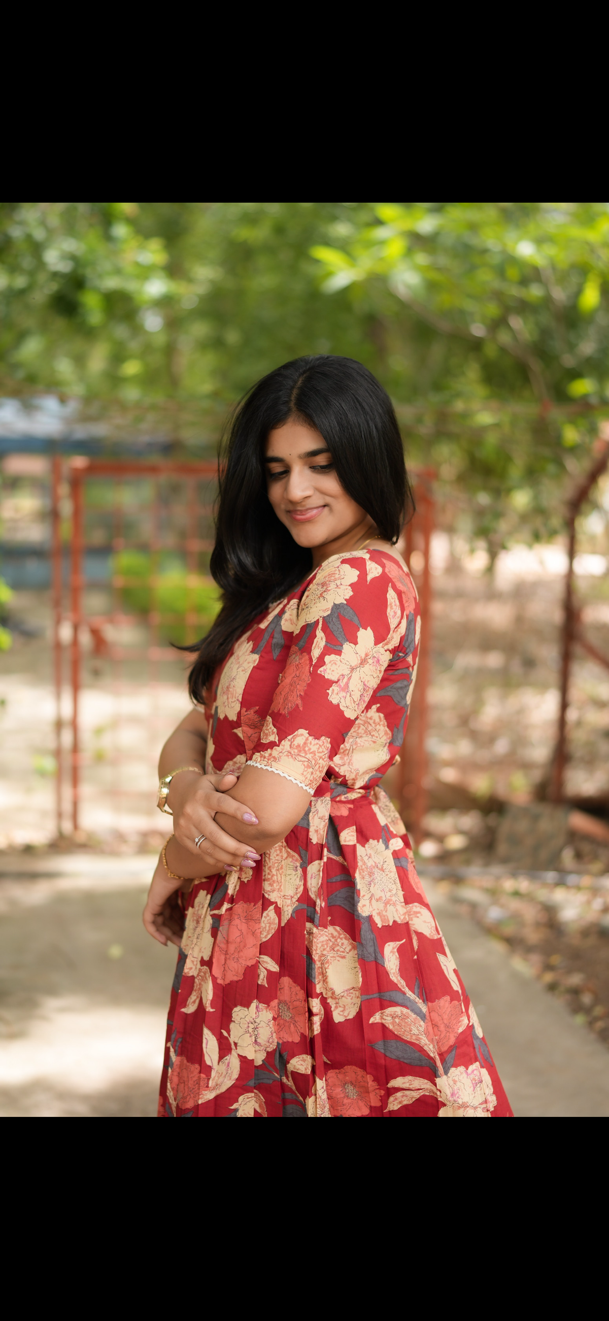 Soft cotton Maternity Feeding Maxi Hibiscus