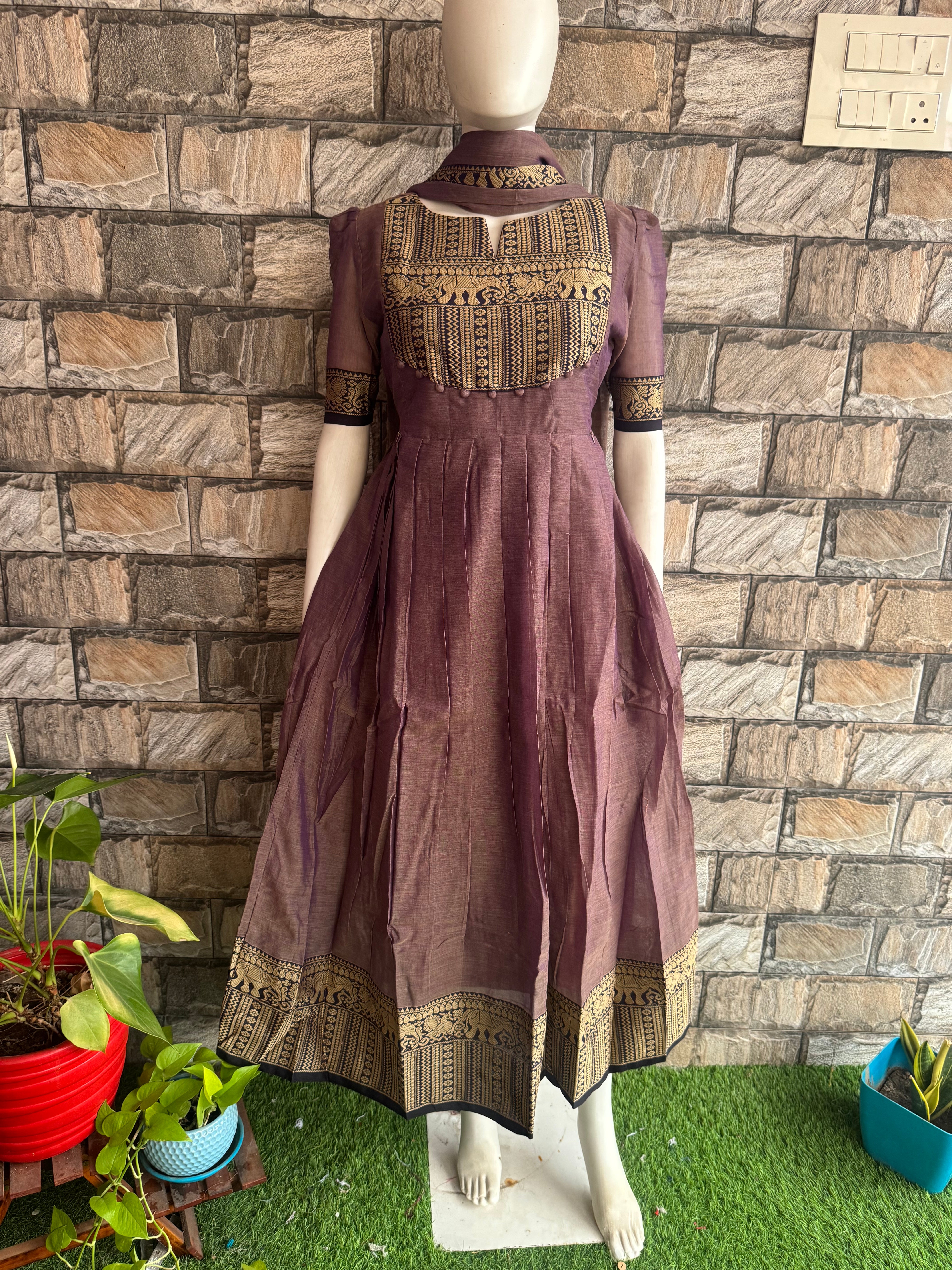 Narayanpet cotton Maternity maxi - Feeding only