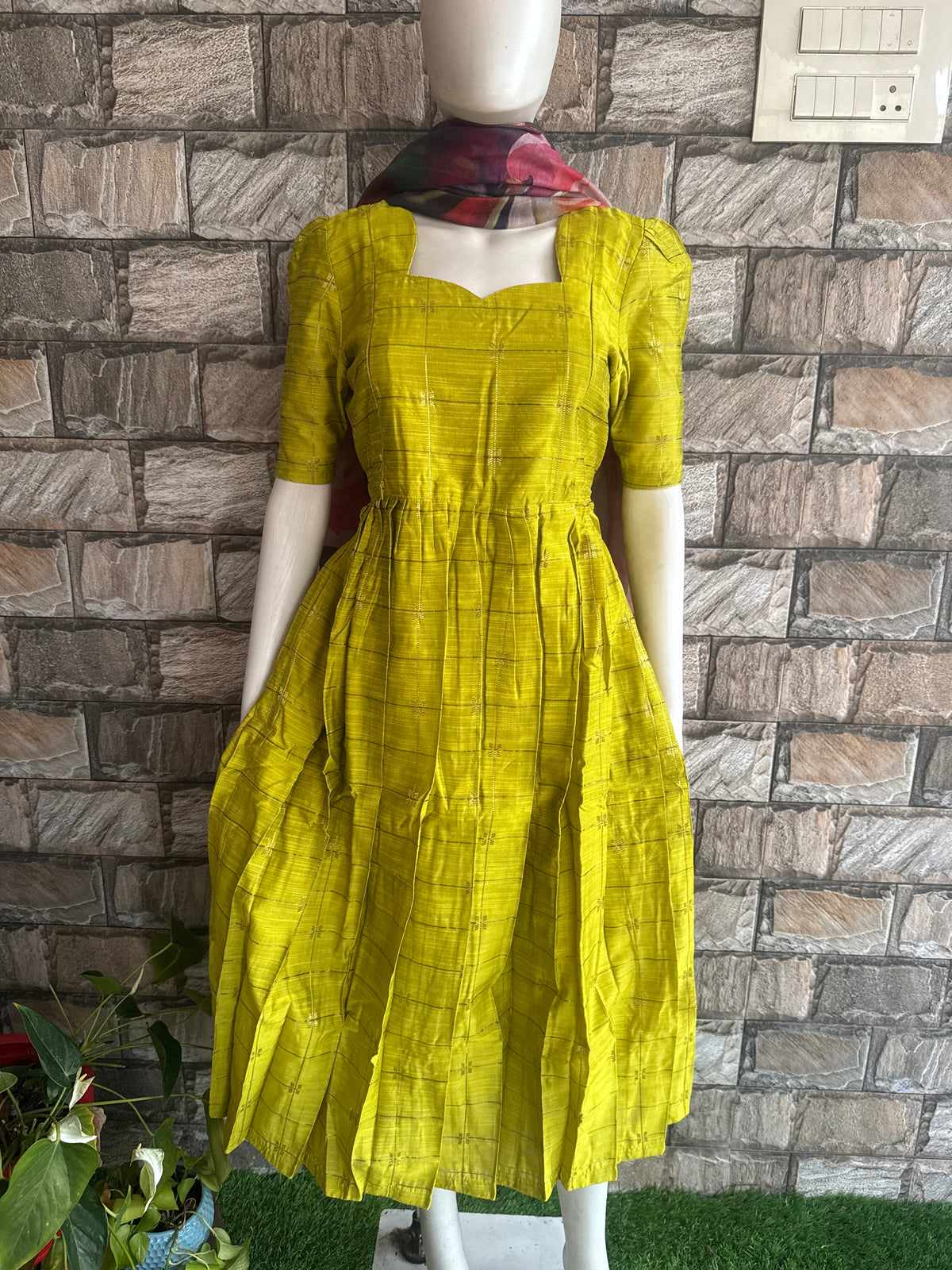 Raw silk Maternity Feeding maxi Budget launch Including dupatta