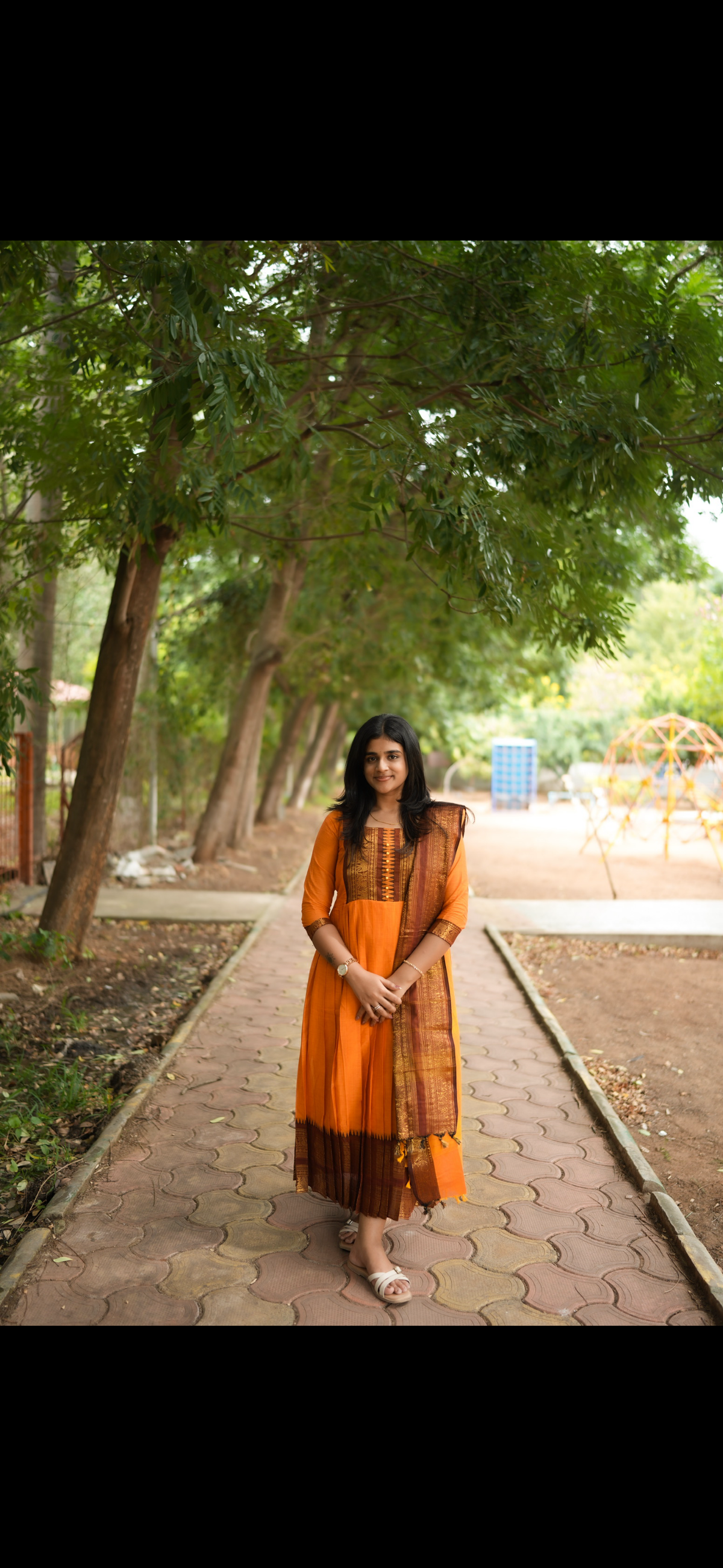 Diwali series Maternity chettinad cotton maxi with dupatta