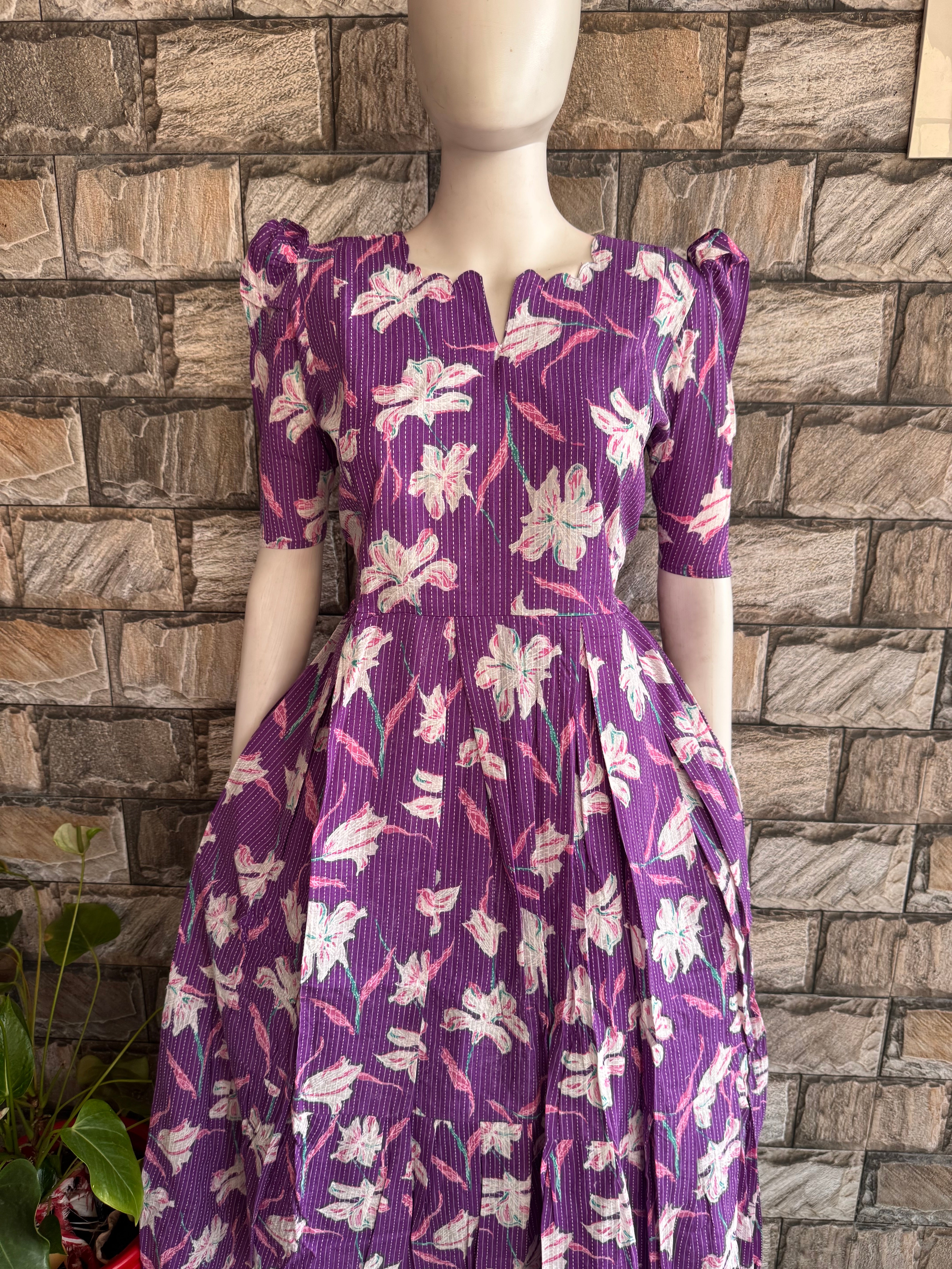 Abhi soft kanta cotton Maternity maxi