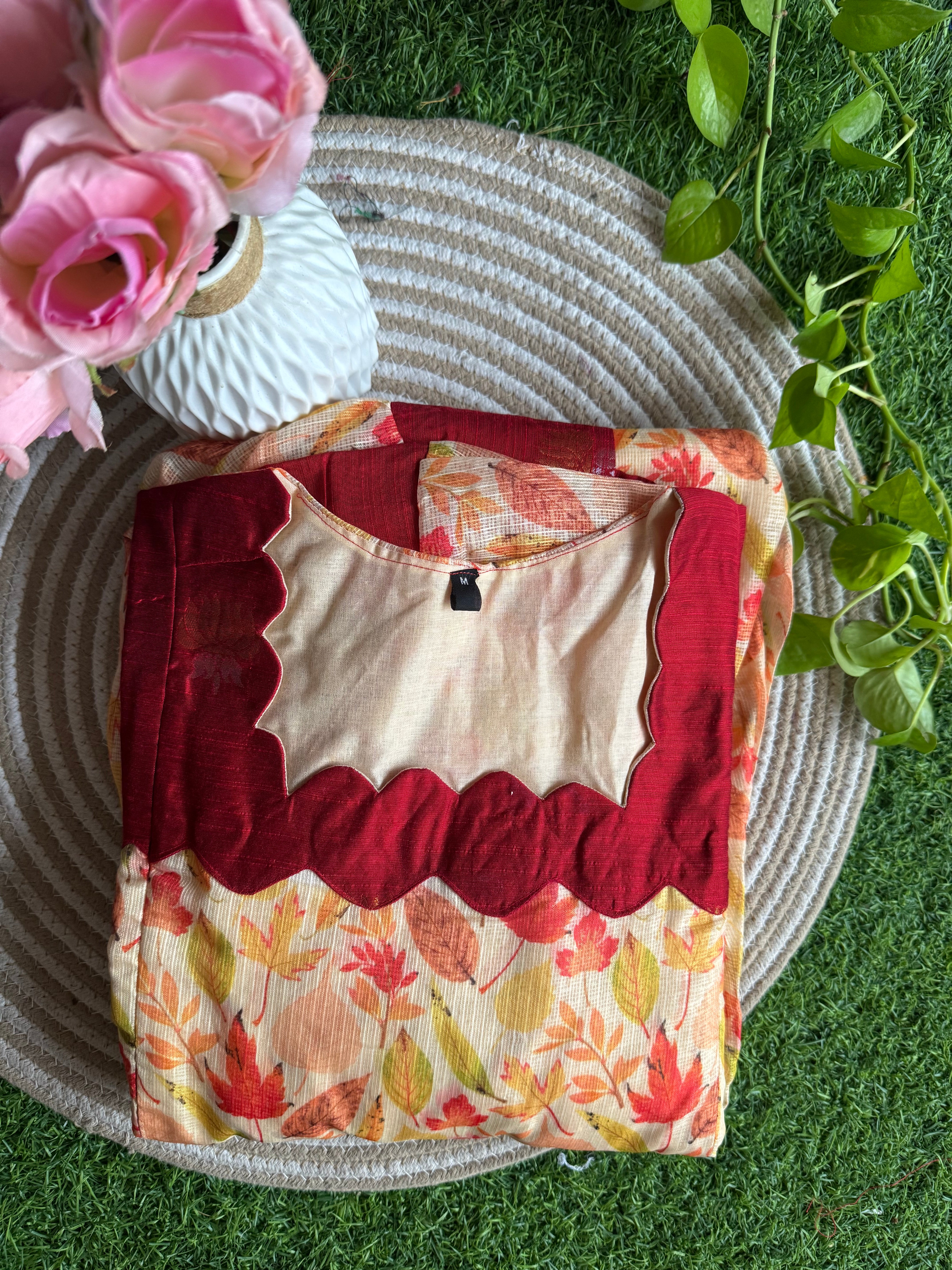 Kota Cotton Fabric Maternity Maxi
