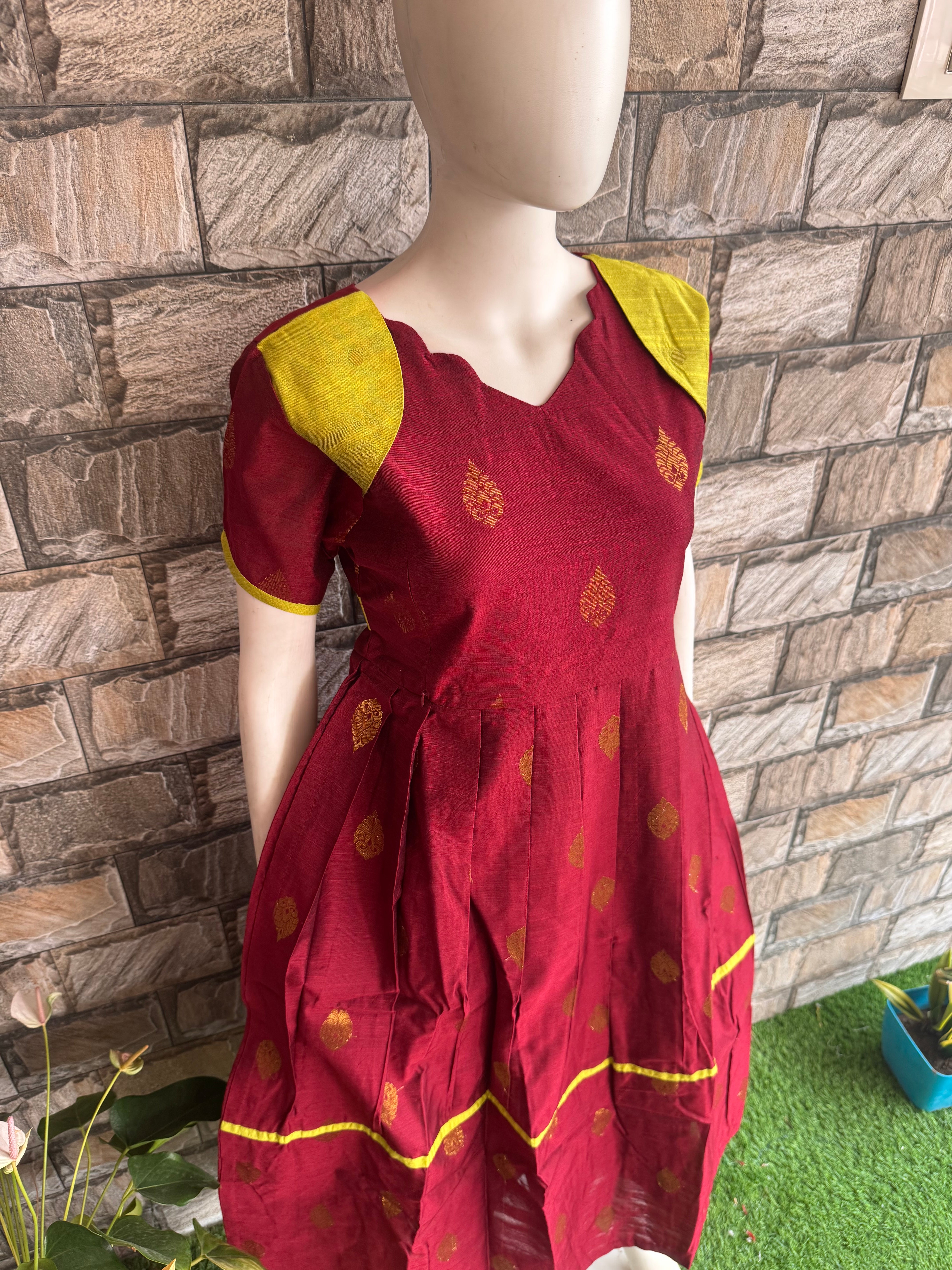 Maroon Blish Maternity maxi