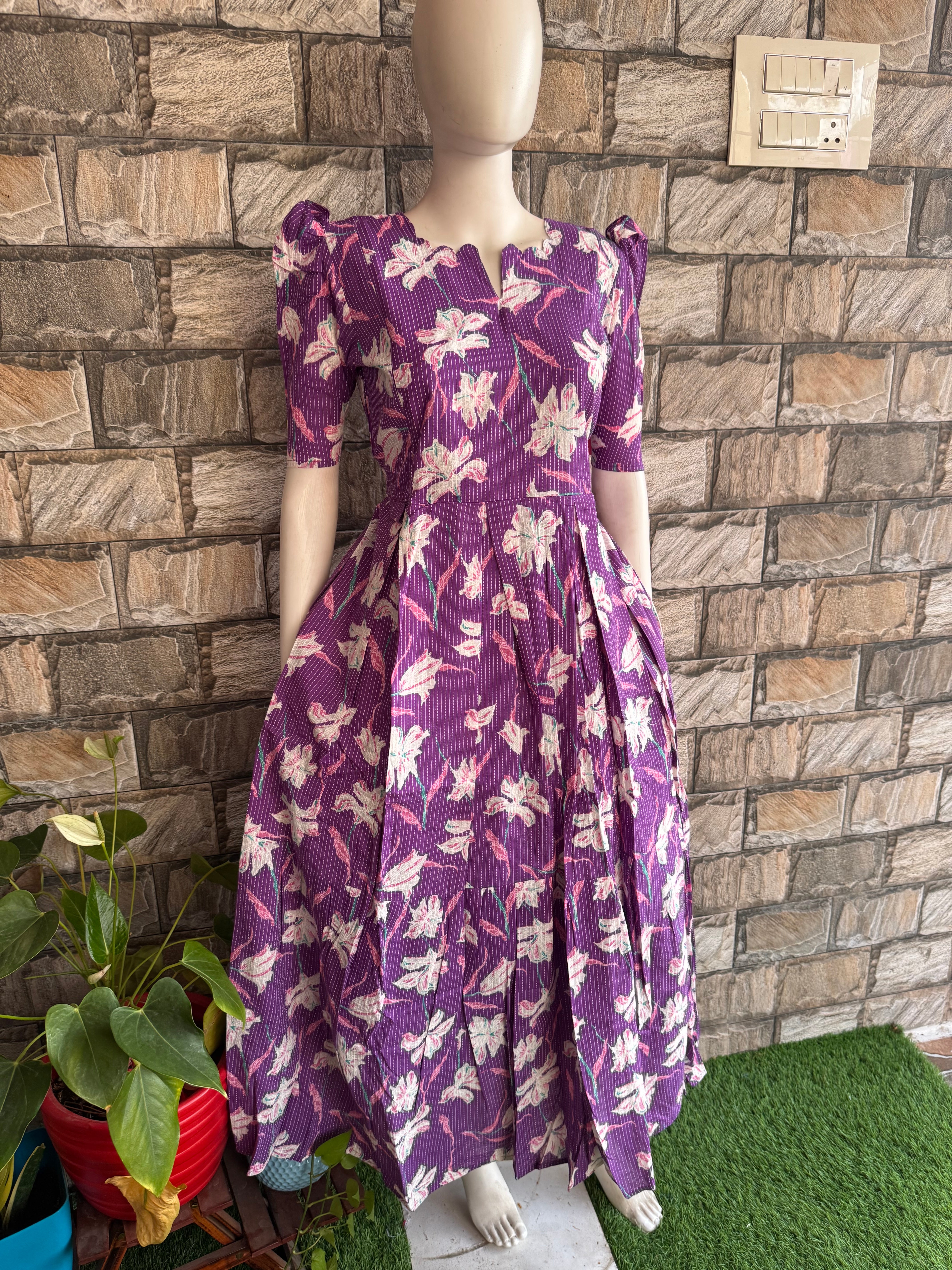 Abhi soft kanta cotton Maternity maxi