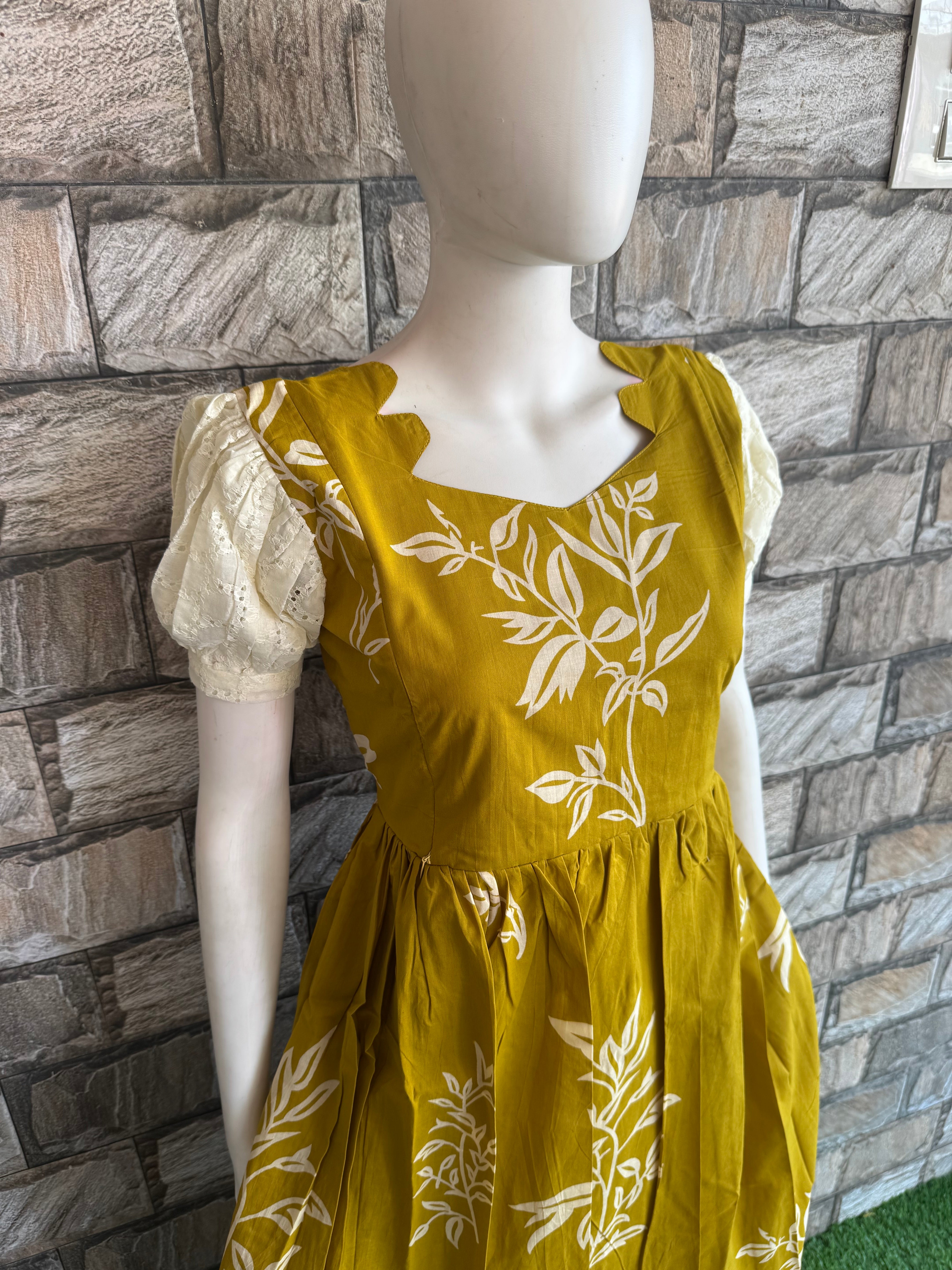 Mustard Bloom Maternity Feeding maxi