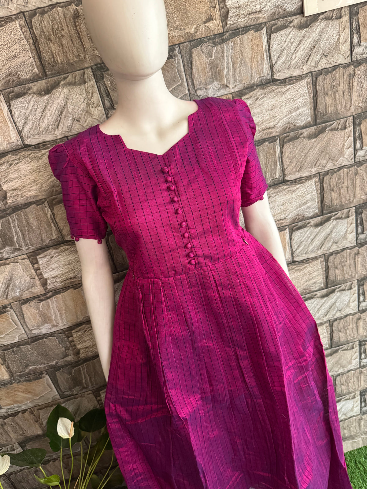 Mix silk  cotton Maternity Feeding maxi